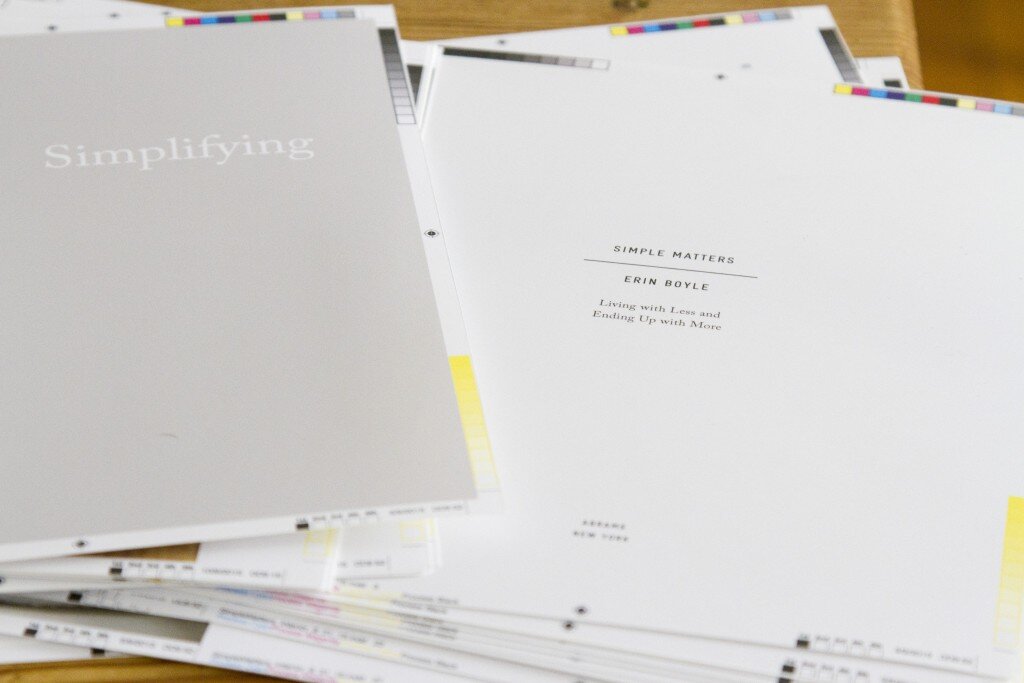 simple matters by erin boyle book proofs