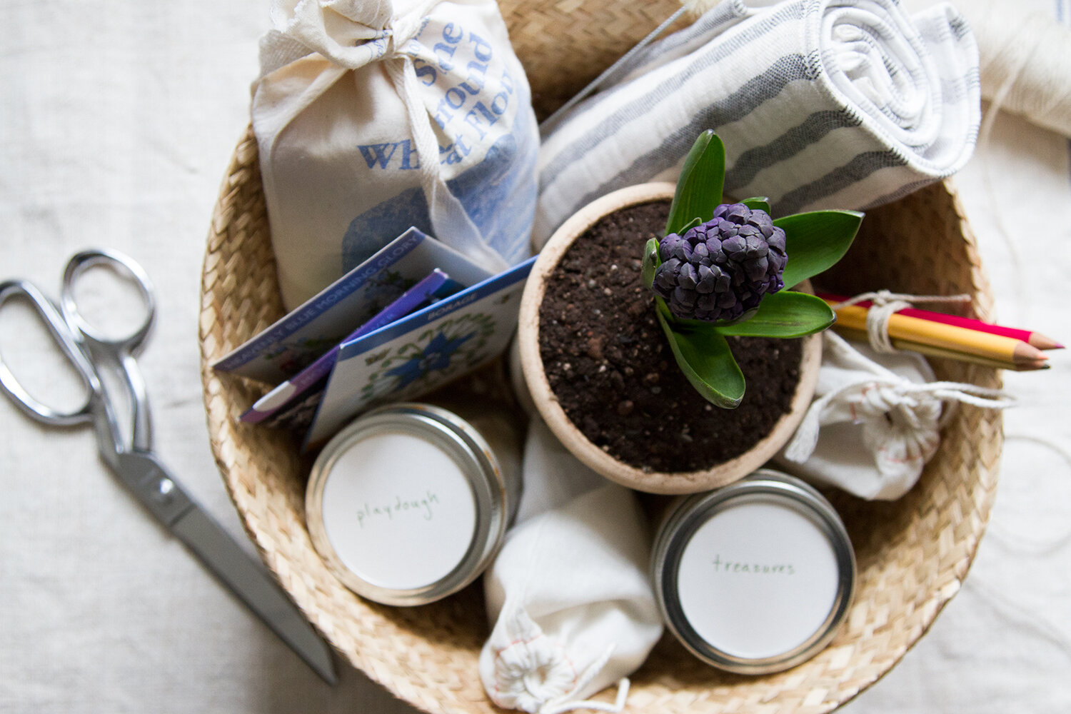 clutter-free easter basket | reading my tea leaves