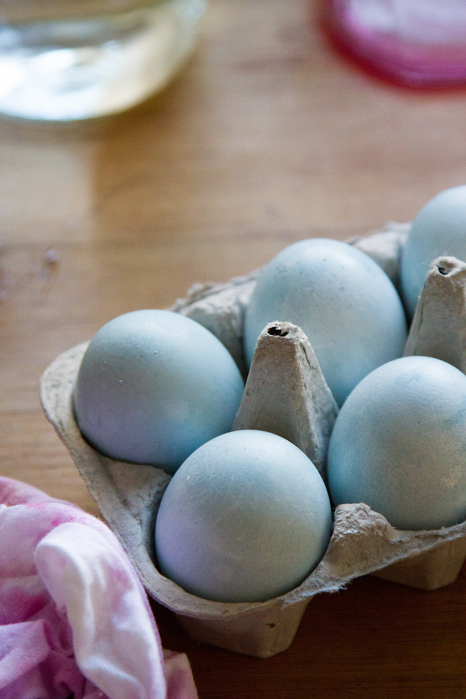 pastel-colored easter eggs with natural dyes | reading my tea leaves