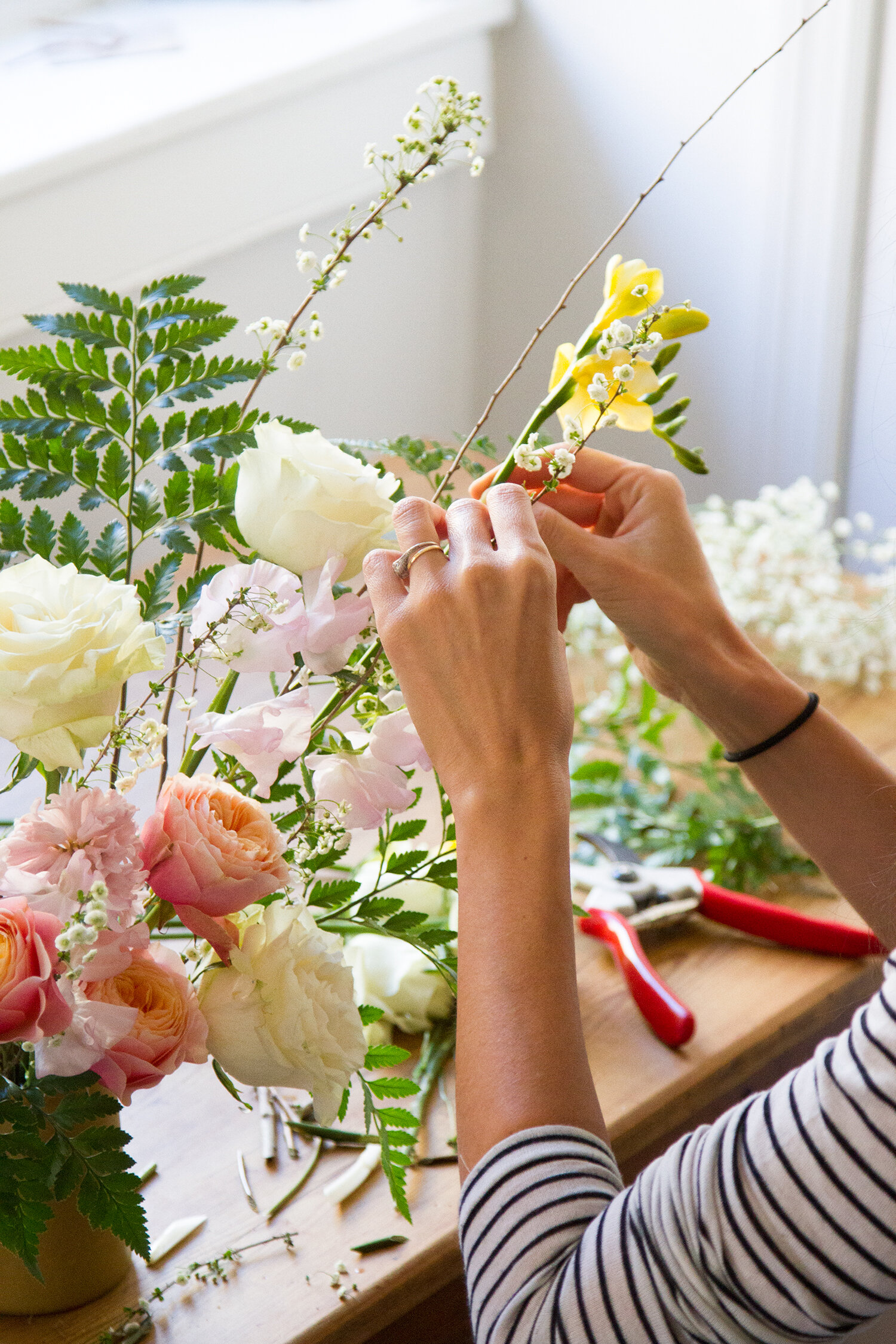 flowers with lisa przystup of james's daughter | reading my tea leaves