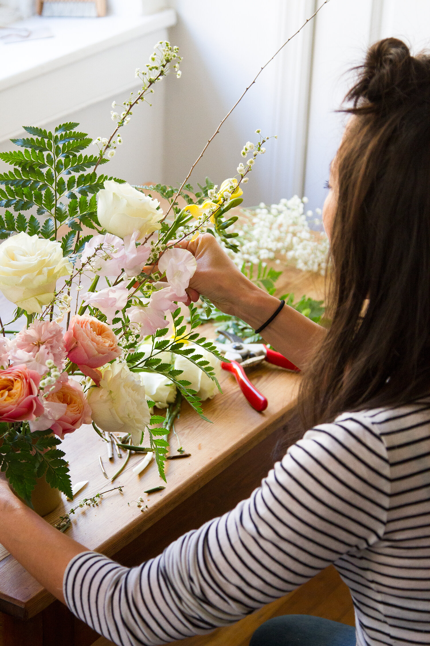 flowers with lisa przystup of james's daughter | reading my tea leaves