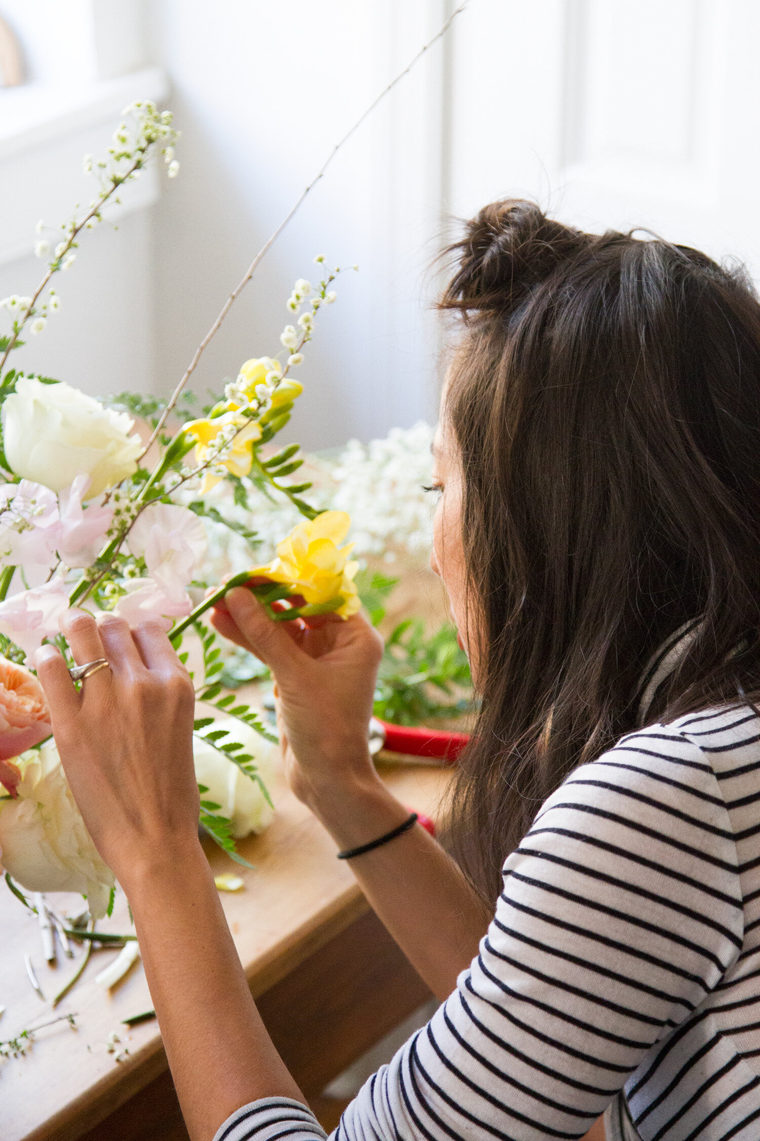 flowers with lisa przystup of james's daughter | reading my tea leaves