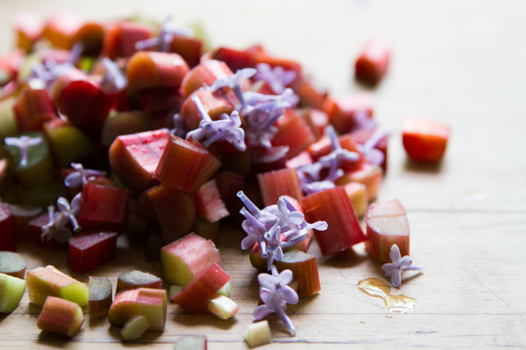 rhubarb and lilac spritzer | reading my tea leaves
