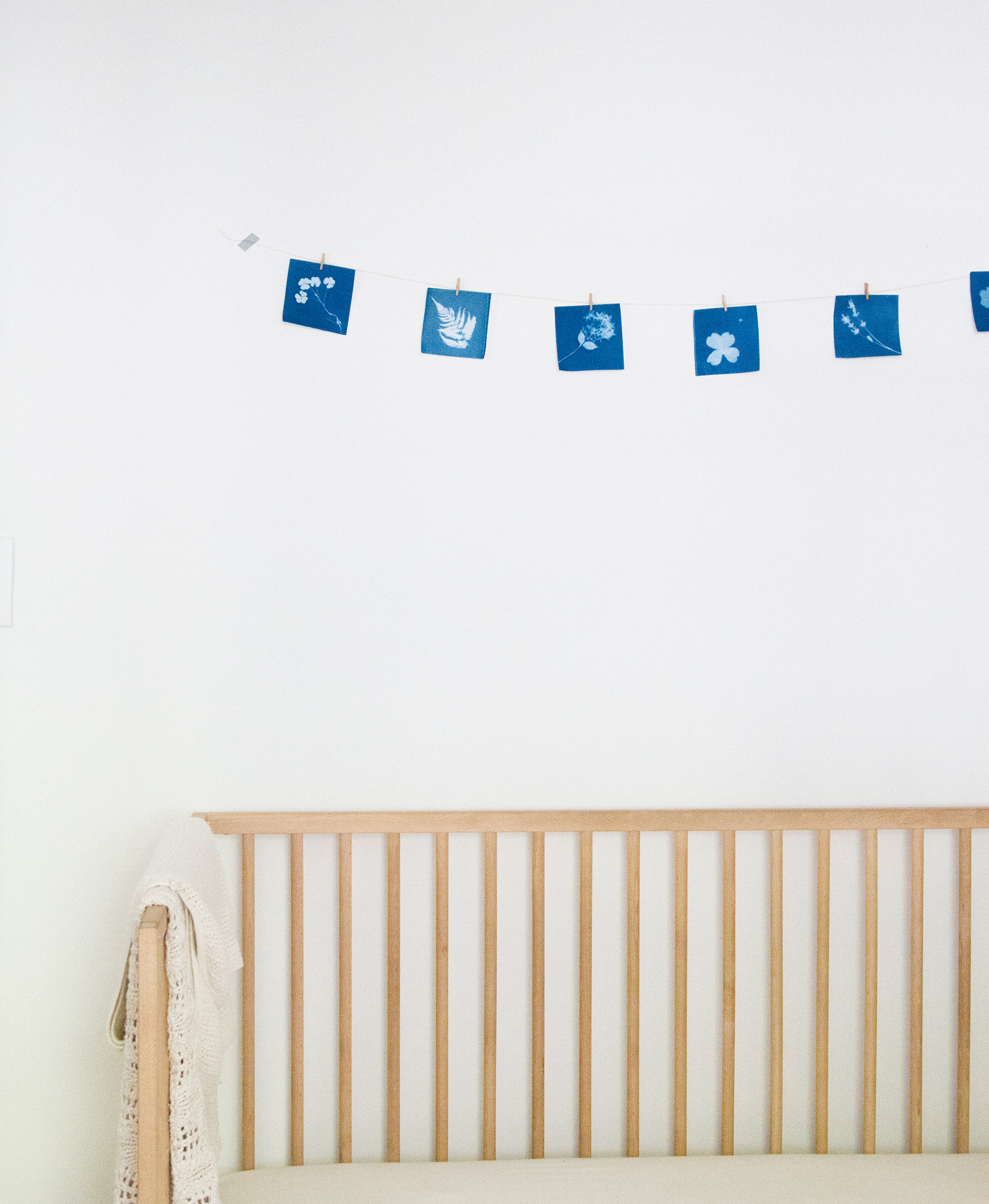 nursery sunprints | reading my tea leaves