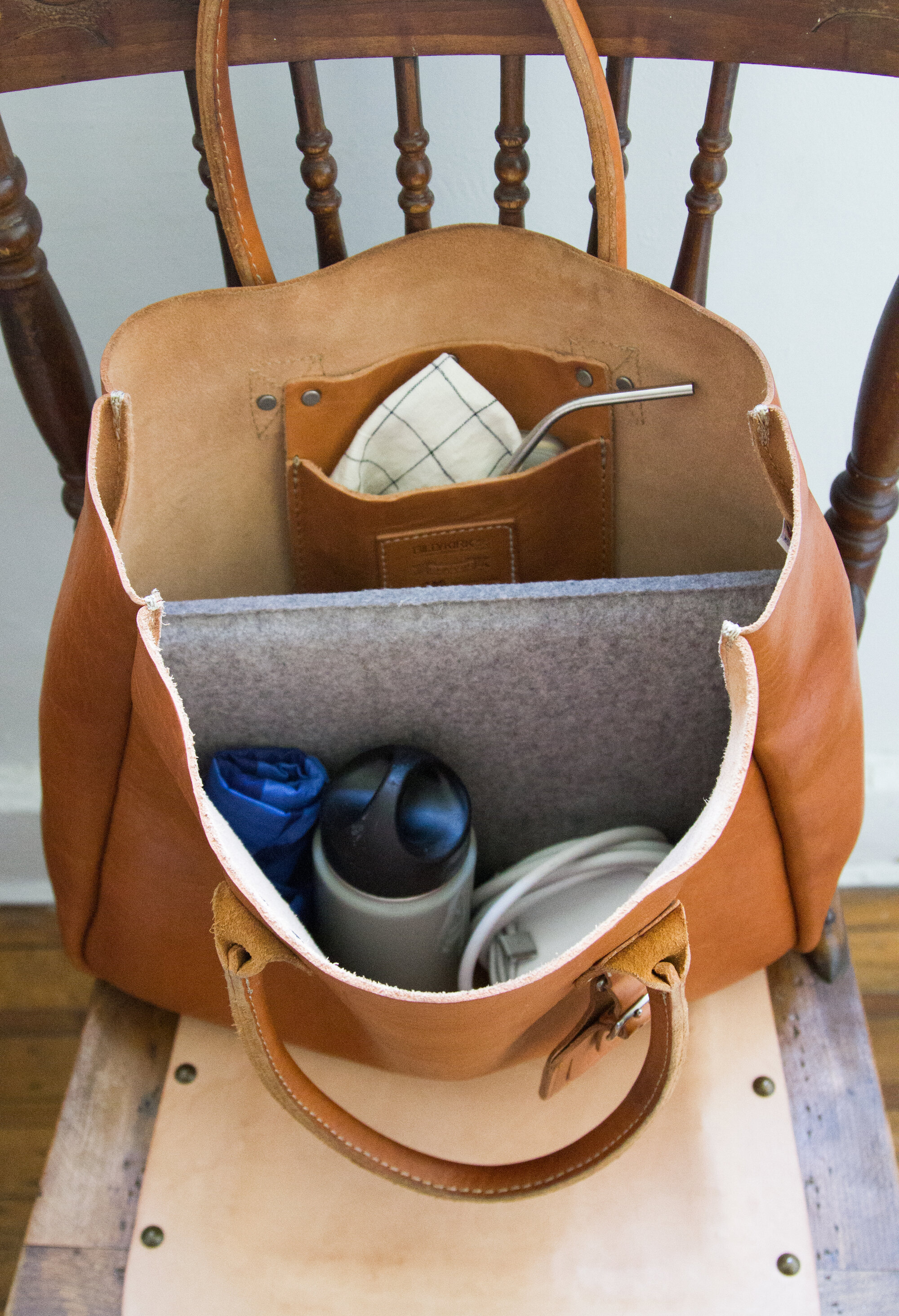 zero waste work bag | reading my tea leaves