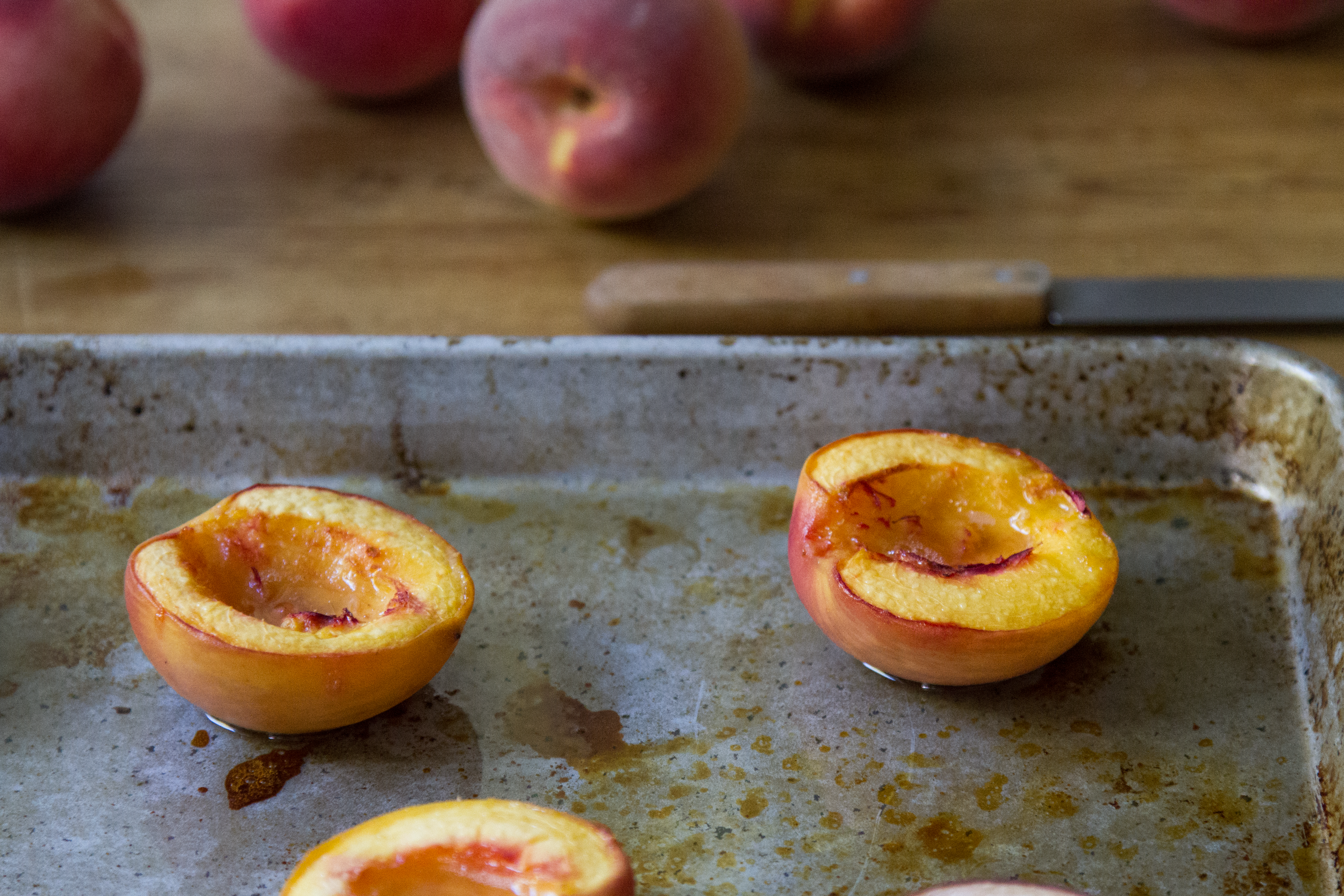 roasted peaches and cashew cream popsicles | reading my tea leaves