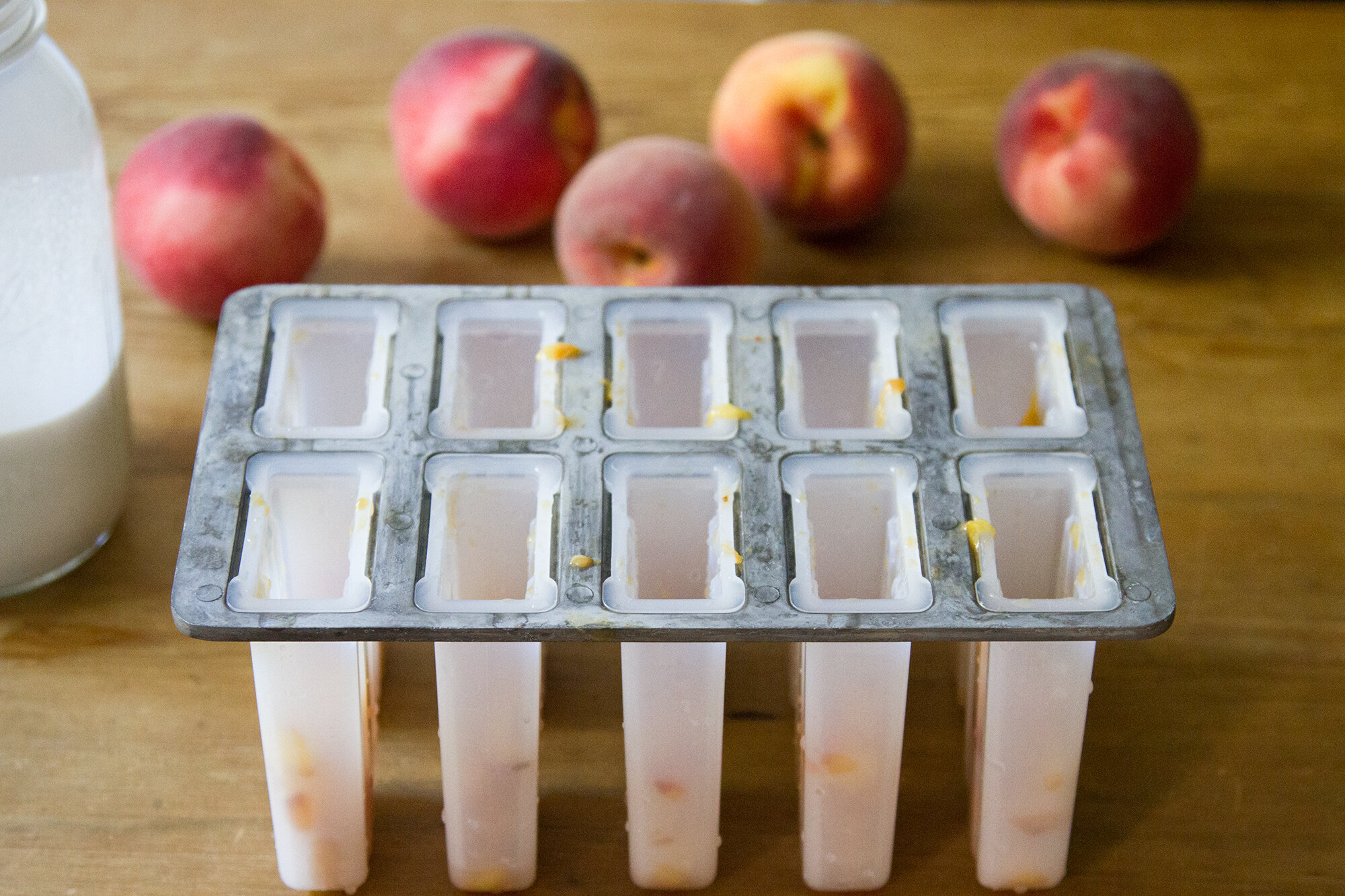 roasted peaches and cashew cream popsicles | reading my tea leaves