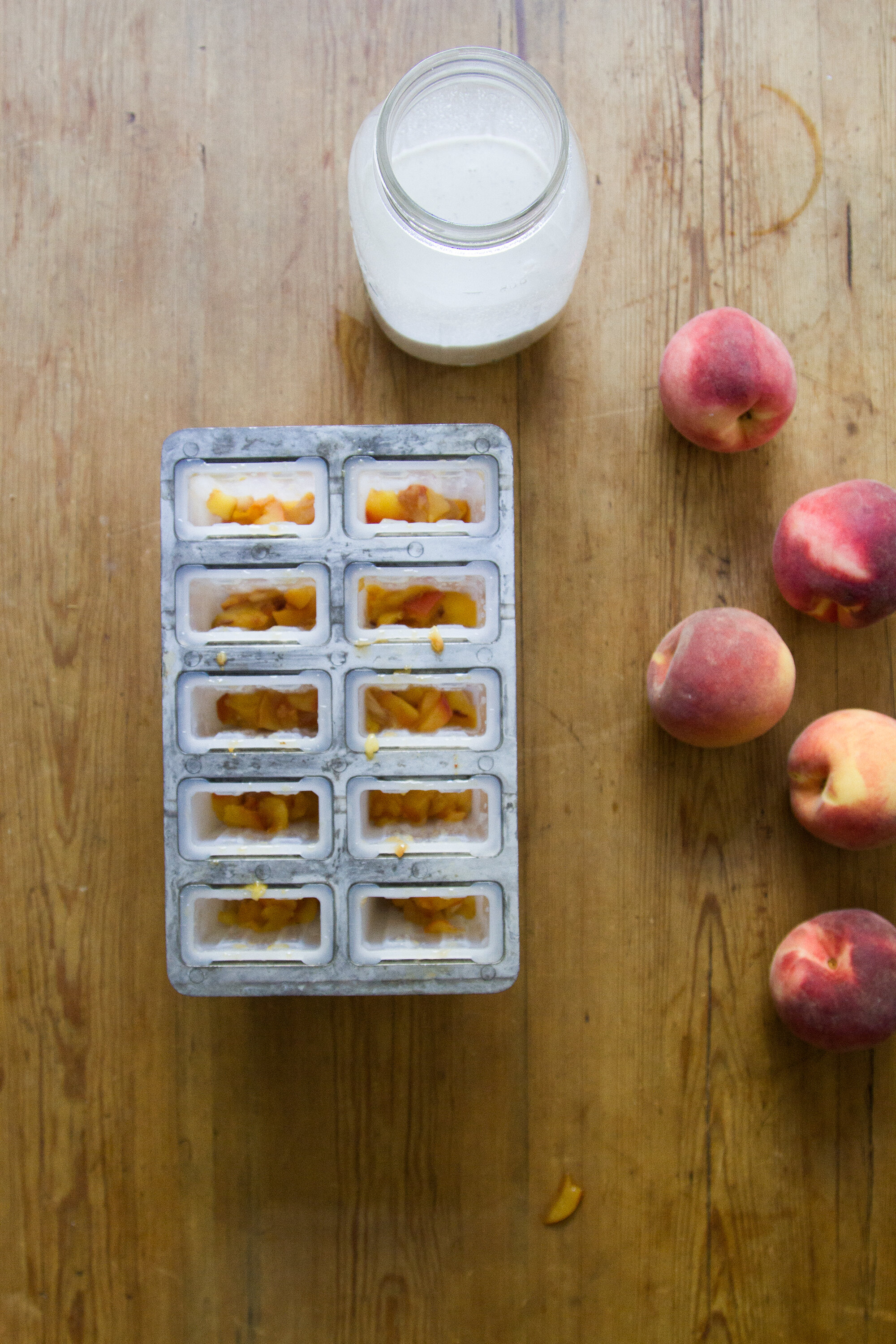 roasted peaches and cashew cream popsicles | reading my tea leaves