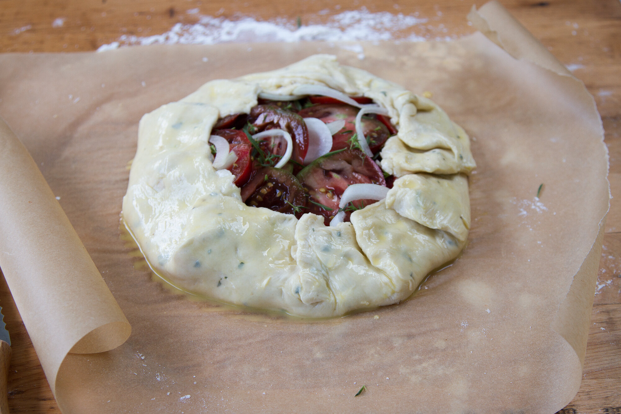tomato galette | reading my tea leaves