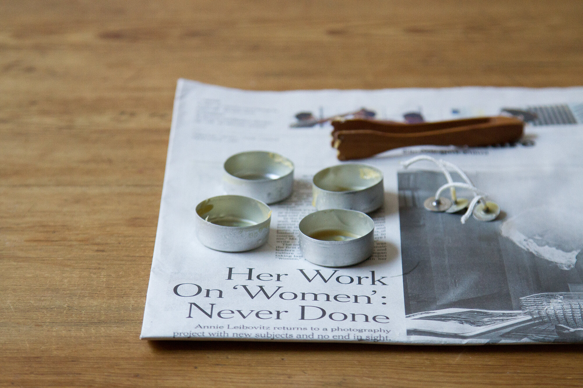 make your own beeswax candles | reading my tea leaves
