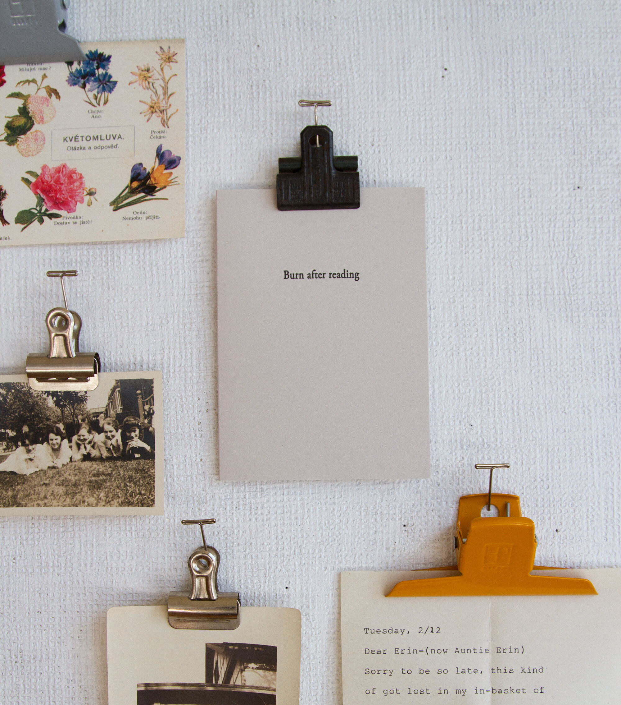 simple stuff: clips and clamps | reading my tea leaves