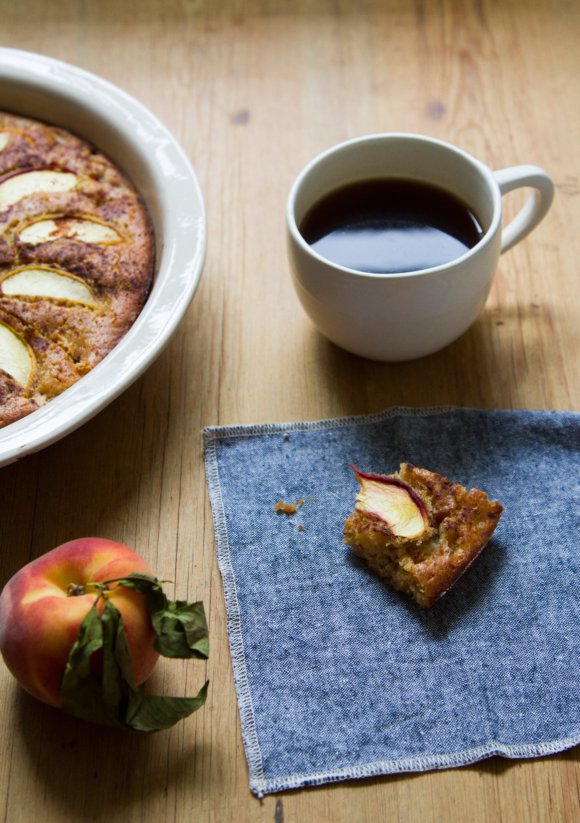 peach cake for breakfast | reading my tea leaves