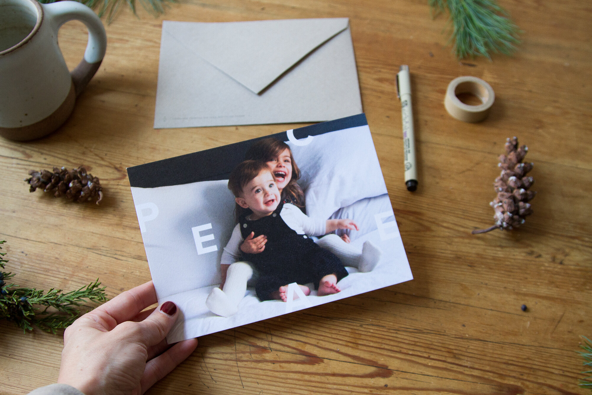 choosing a holiday card with artifact uprising | reading my tea leaves
