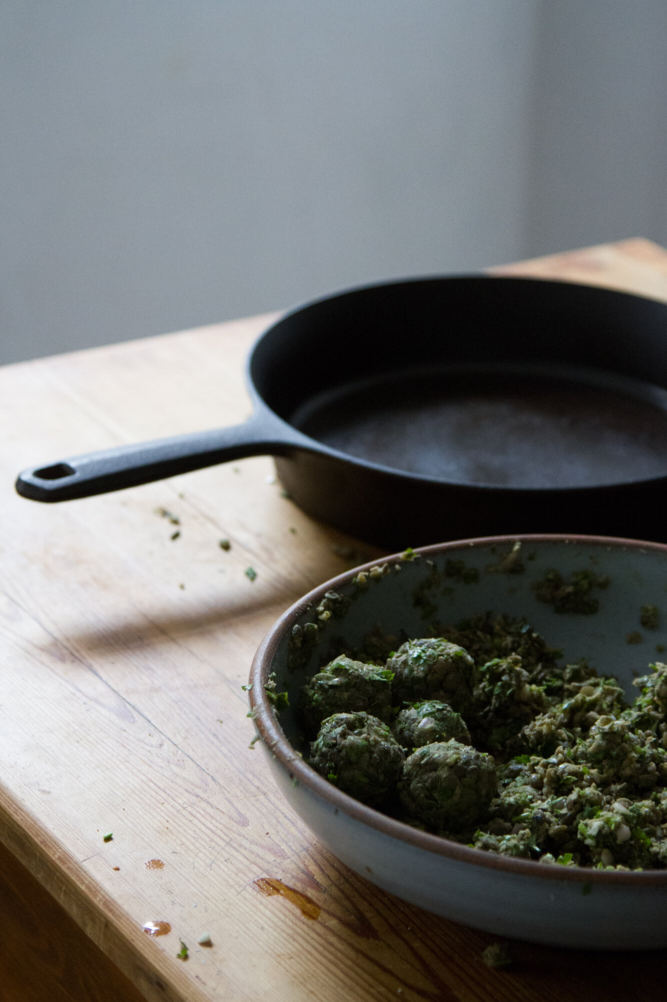 leftover lentil faux-lafel | reading my tea leaves