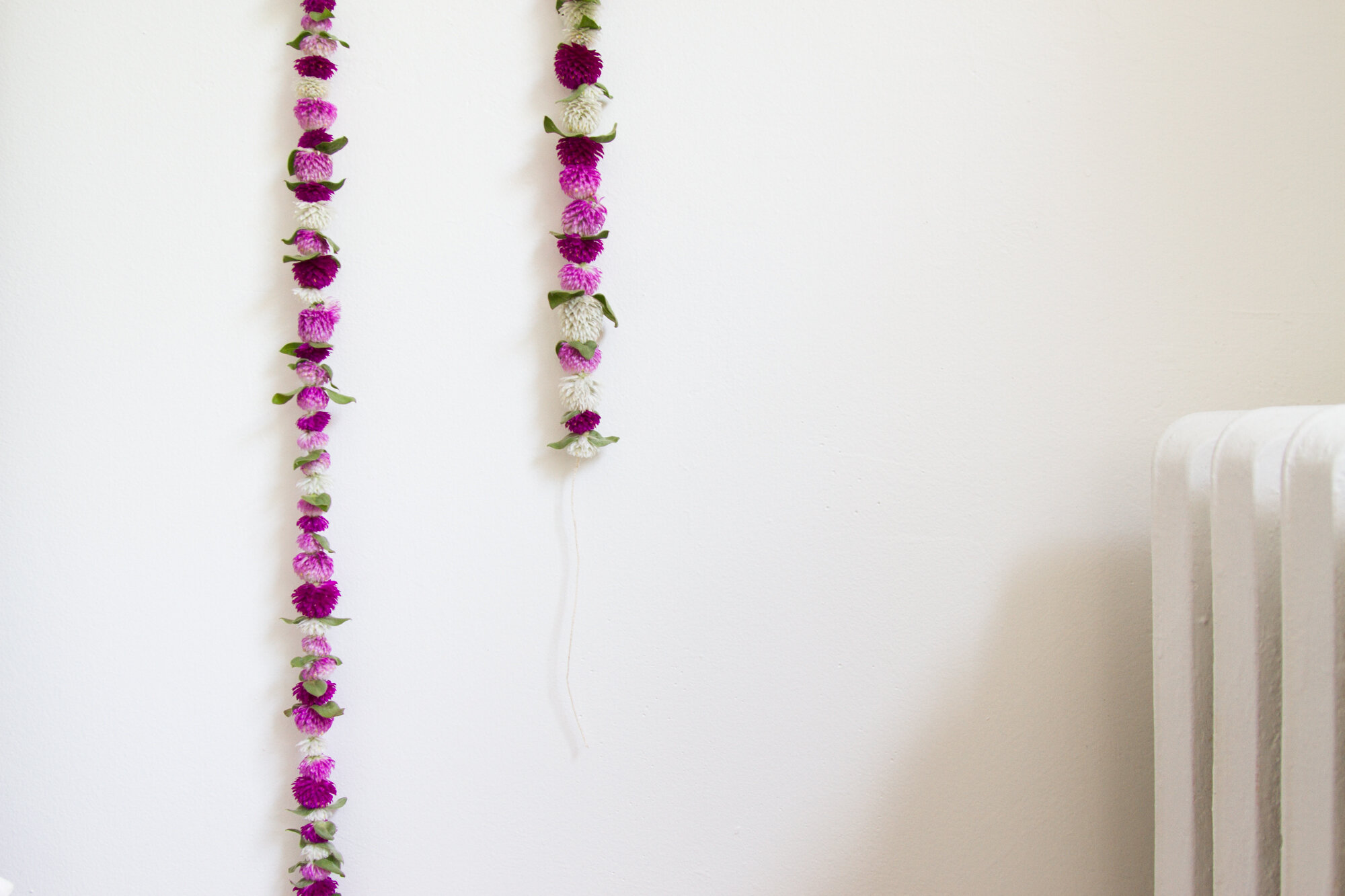 dried flower garland | zero-waste décor | reading my tea leaves