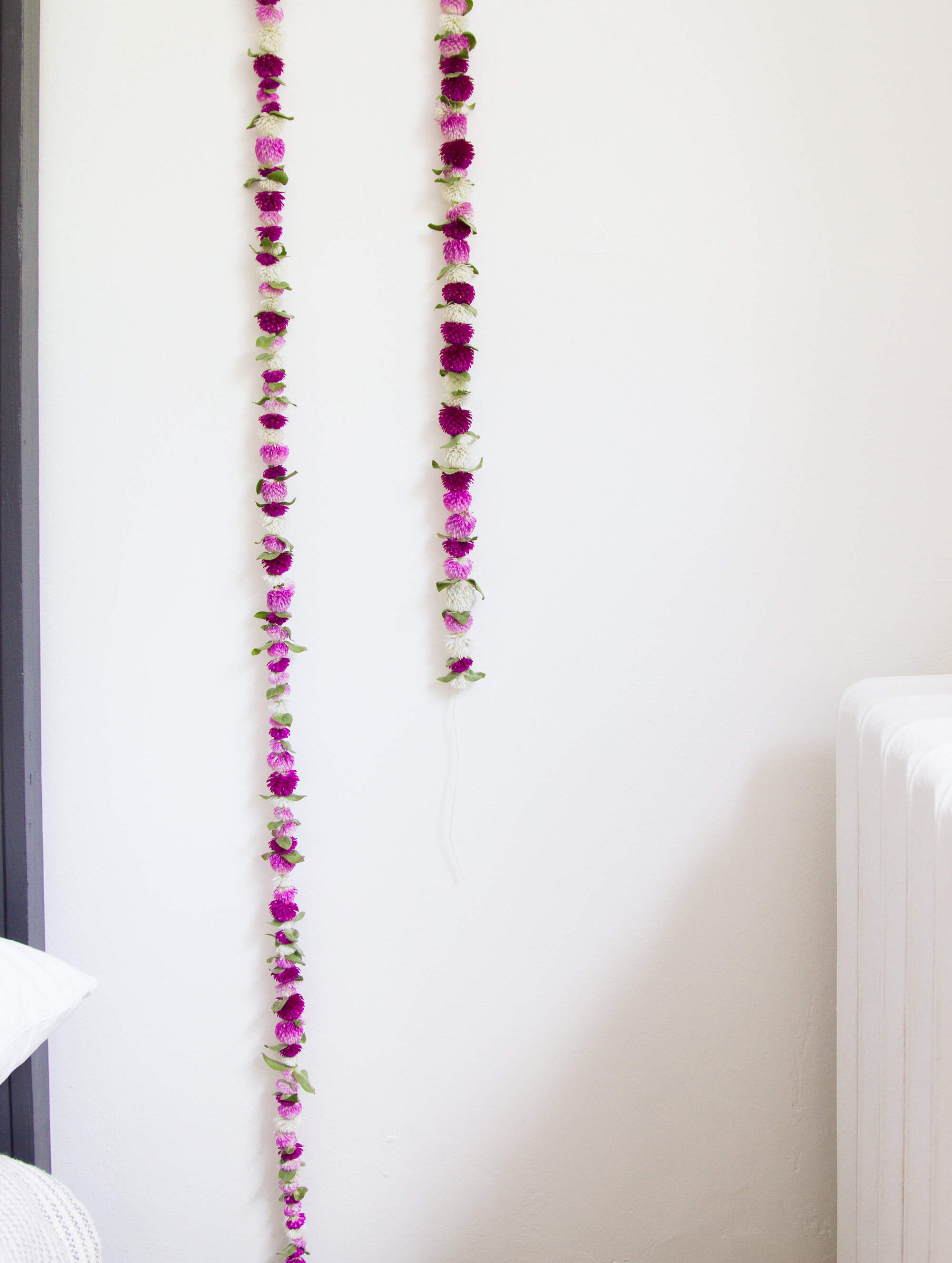 dried flower garland | zero-waste décor | reading my tea leaves