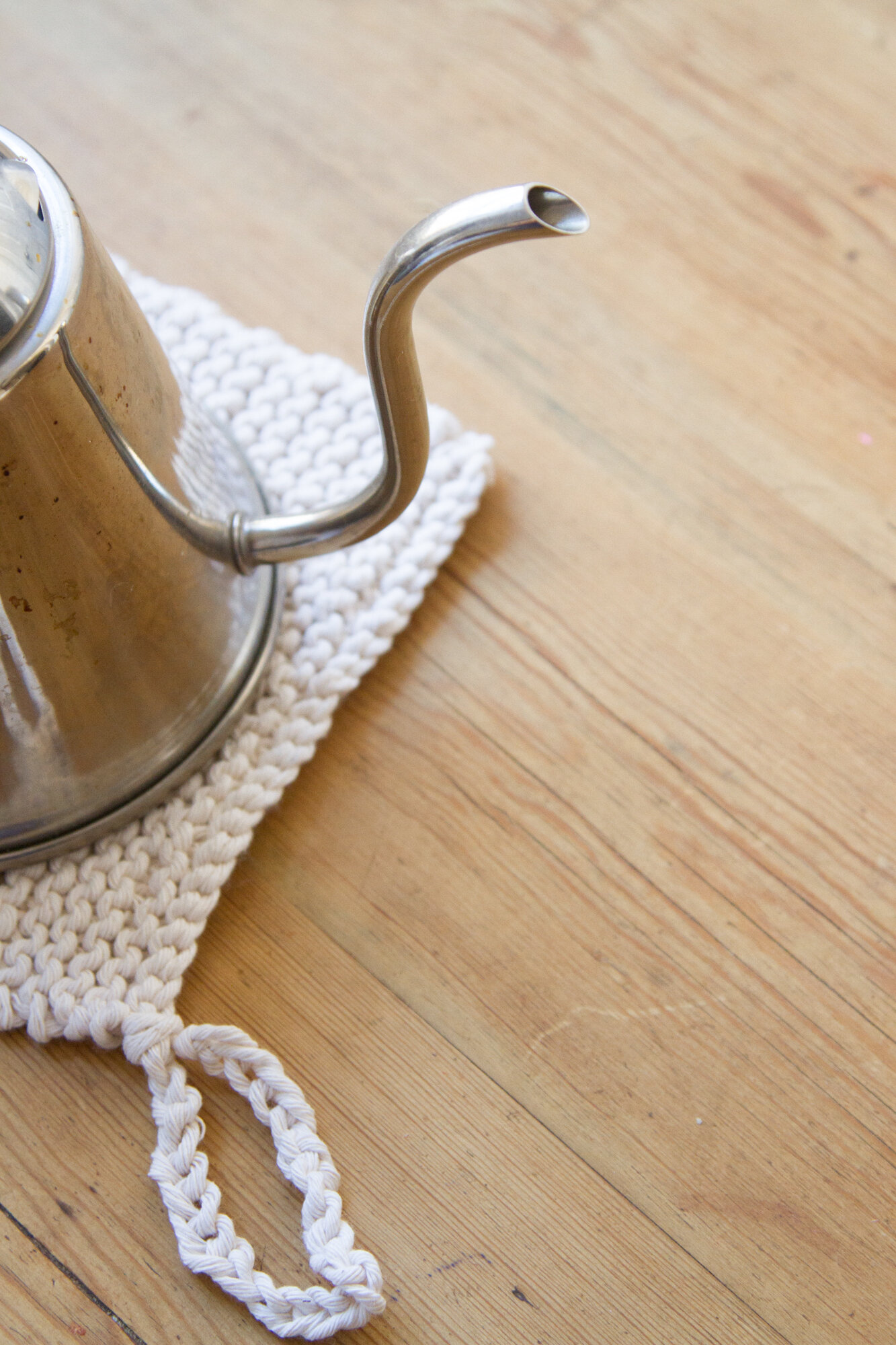 butcher's twine potholder | reading my tea leaves