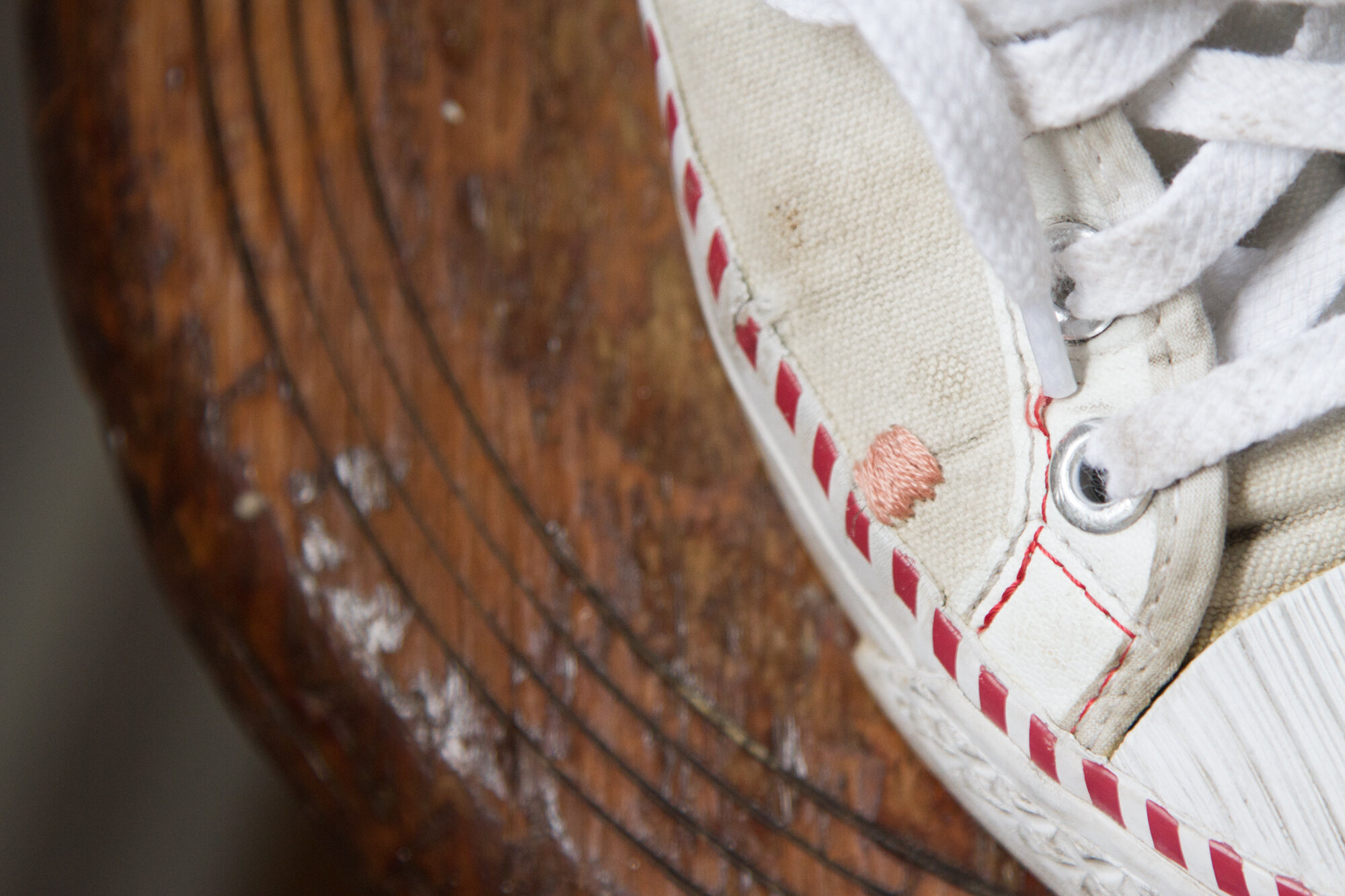 repaired canvas sneakers | reading my tea leaves