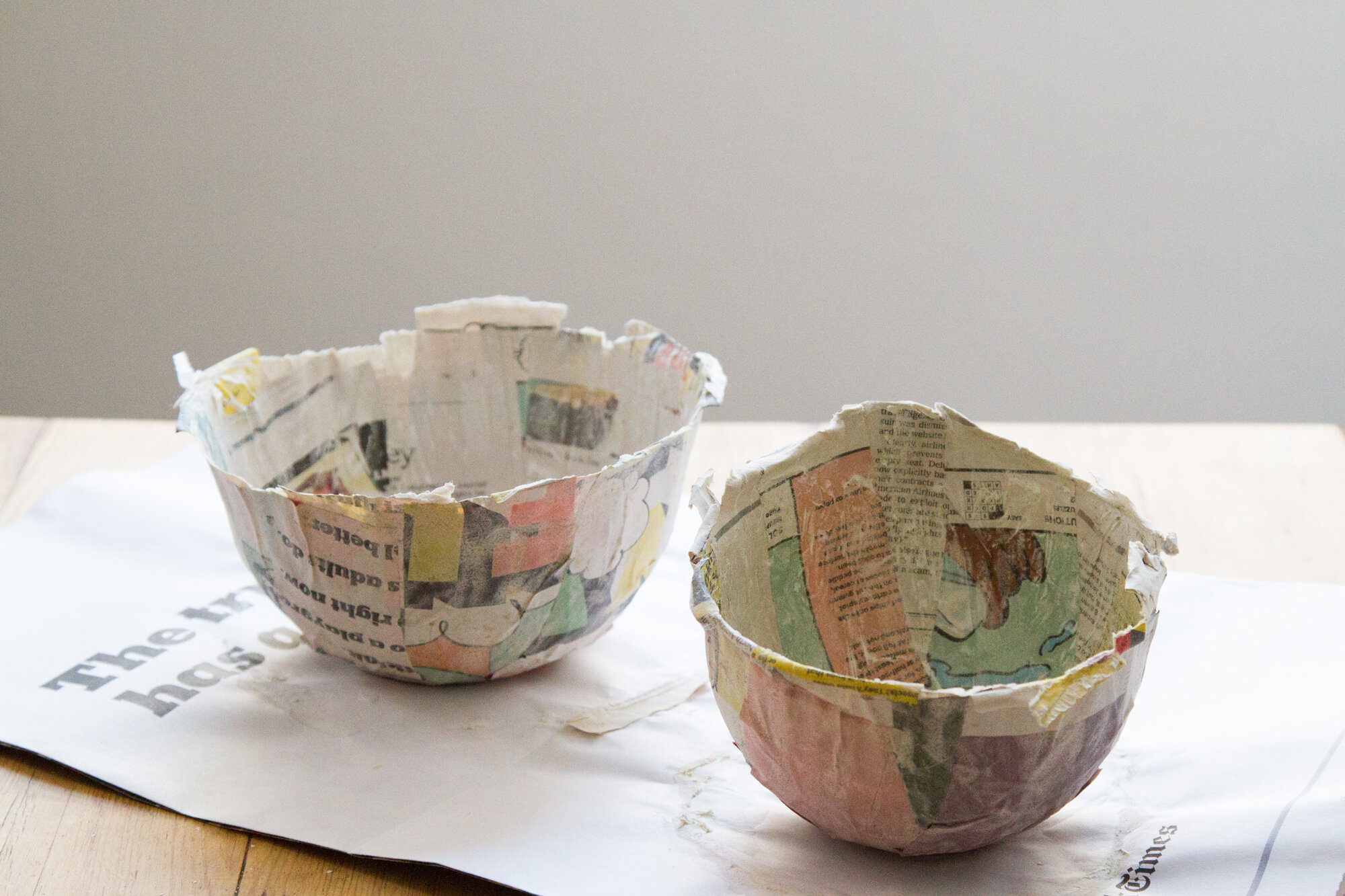 papier-mache easter baskets | reading my tea leaves