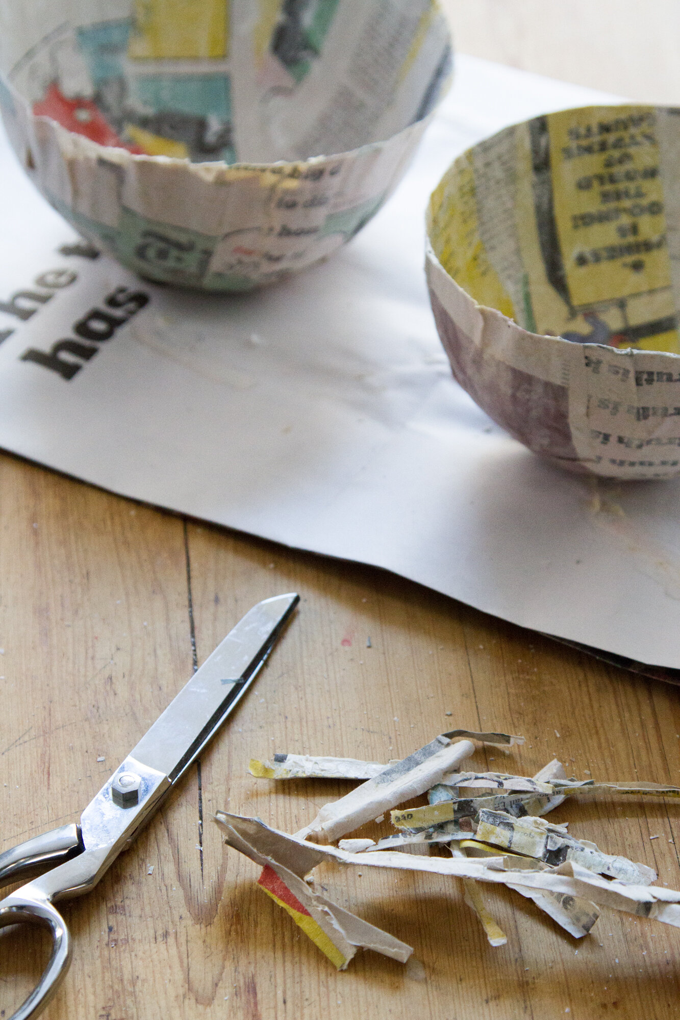 papier-mache easter baskets | reading my tea leaves
