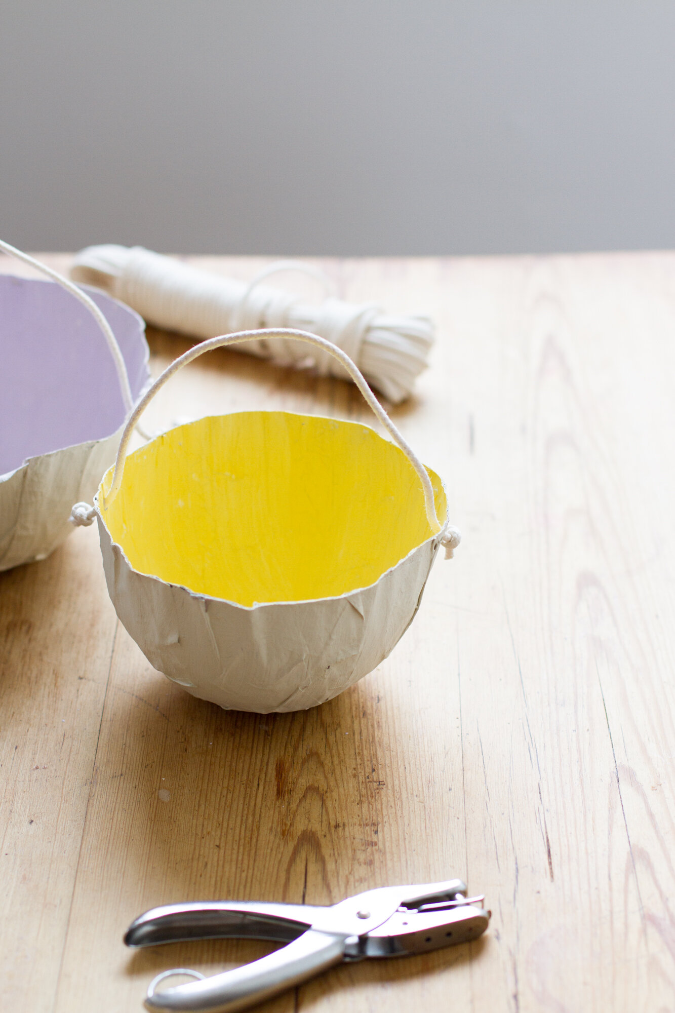 papier-mache easter baskets | reading my tea leaves