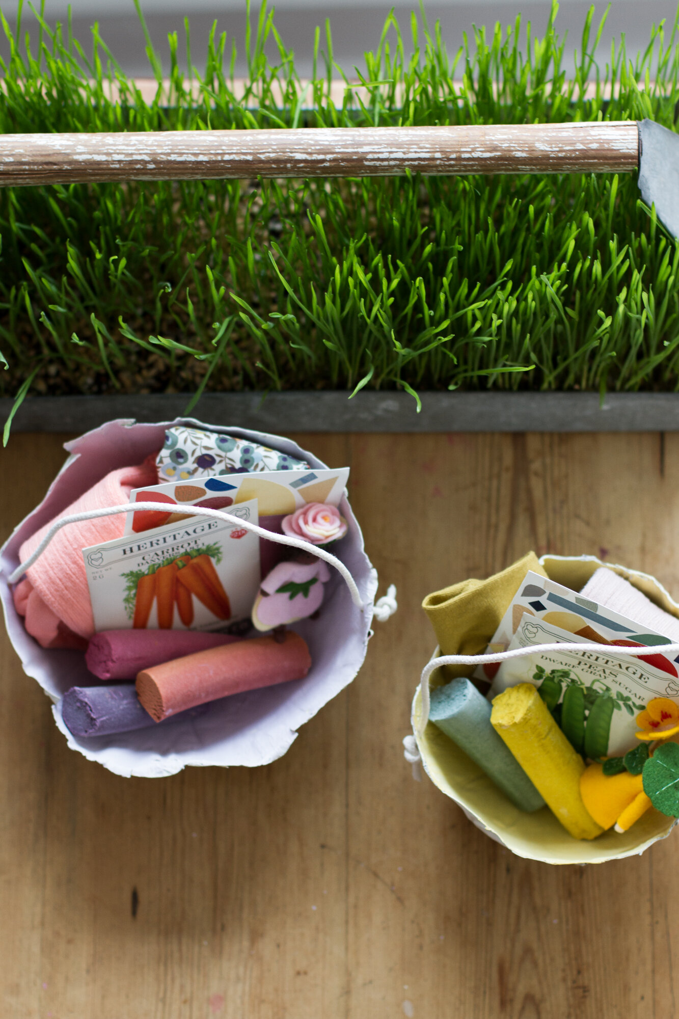 papier-mache easter baskets | reading my tea leaves