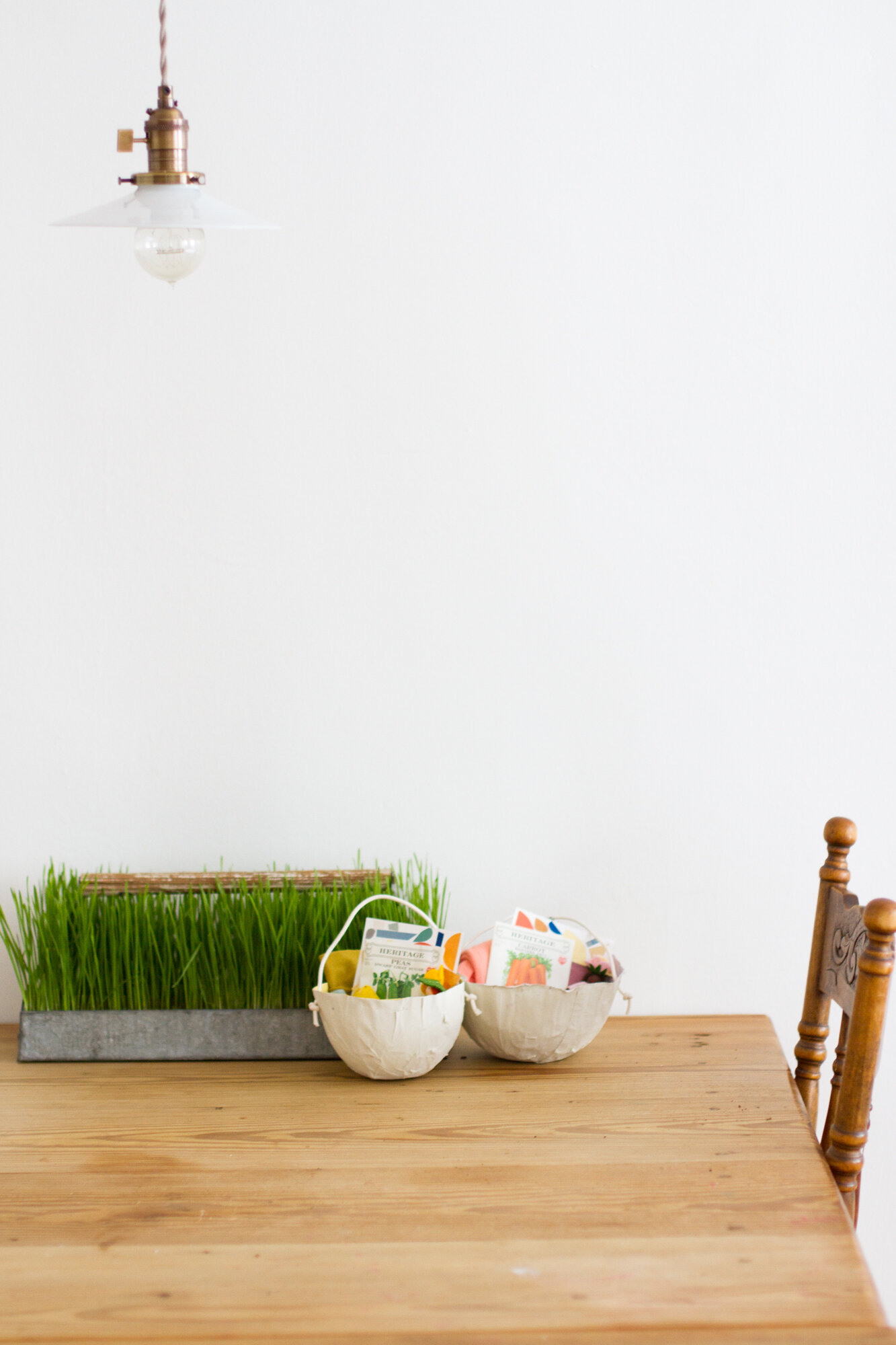 papier-mache easter basket / bowl