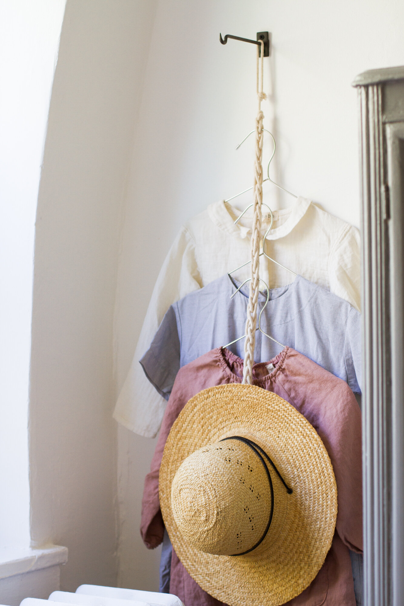 corded clothes hanger | reading my tea leaves