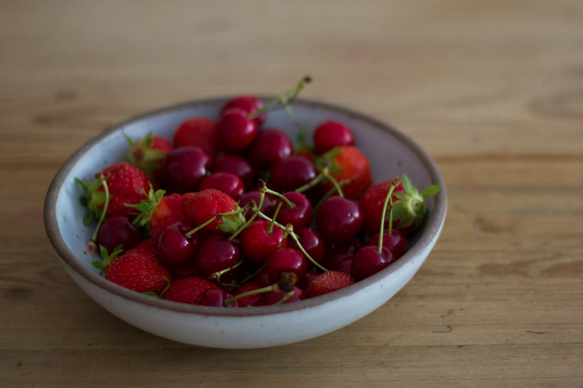 strawberries and cherries | reading my tea leaves