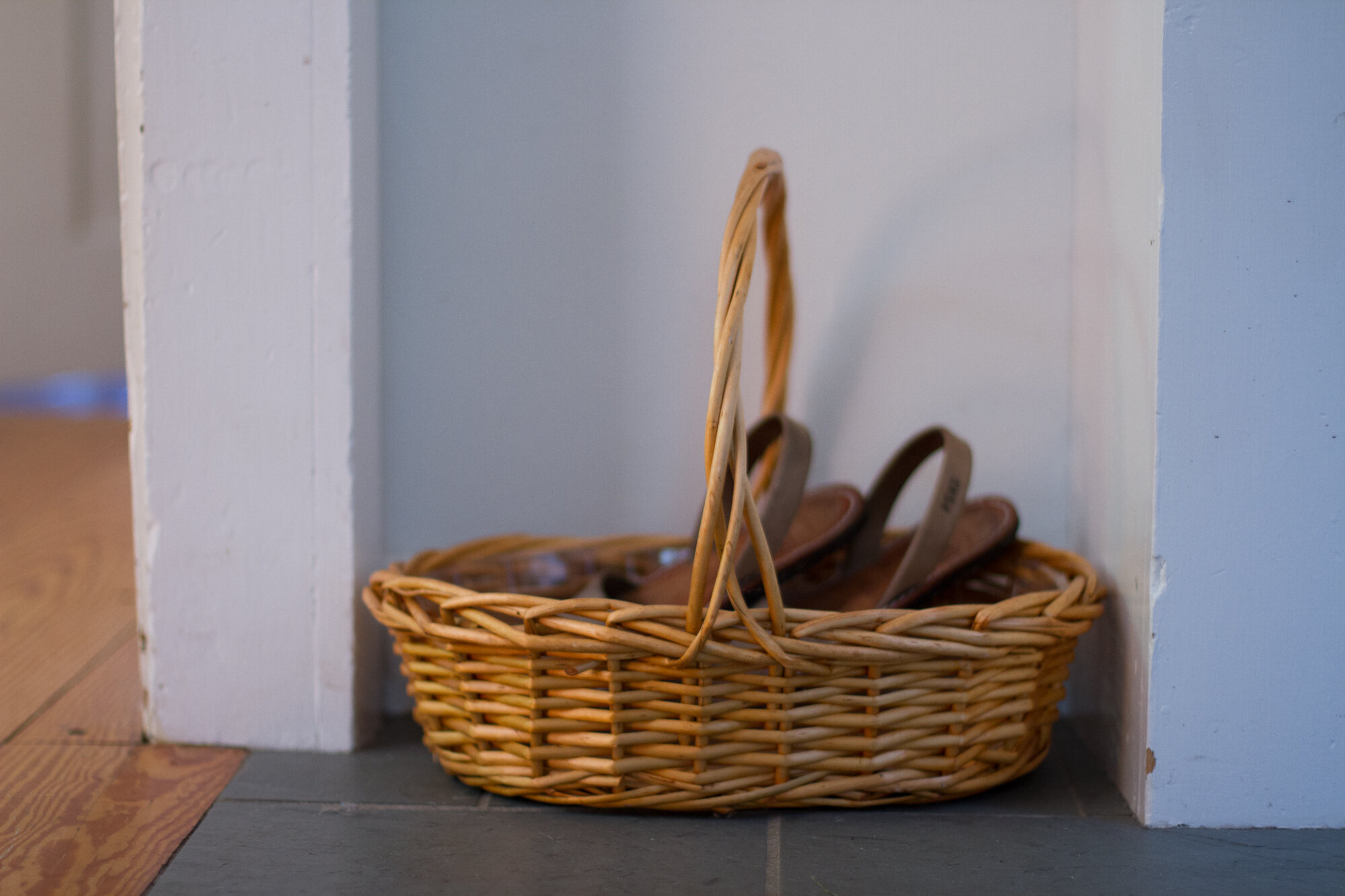 shoe basket | reading my tea leaves