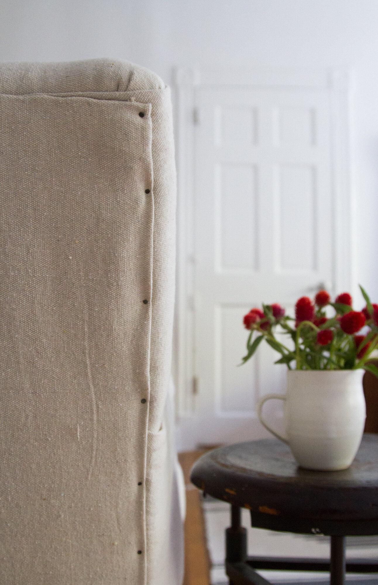 reupholstery project | reading my tea leaves