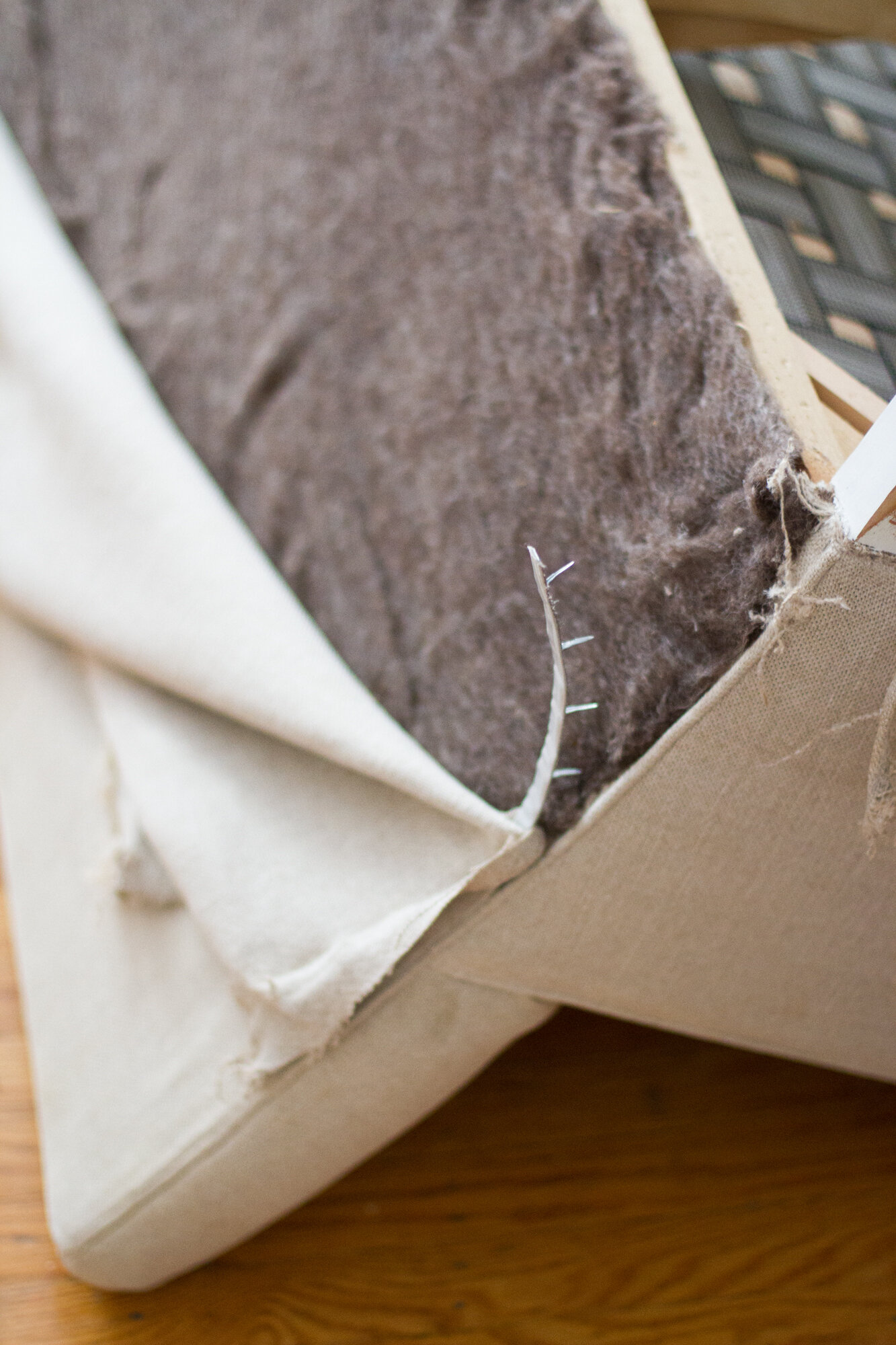 tackling a reupholstery project | reading my tea leaves