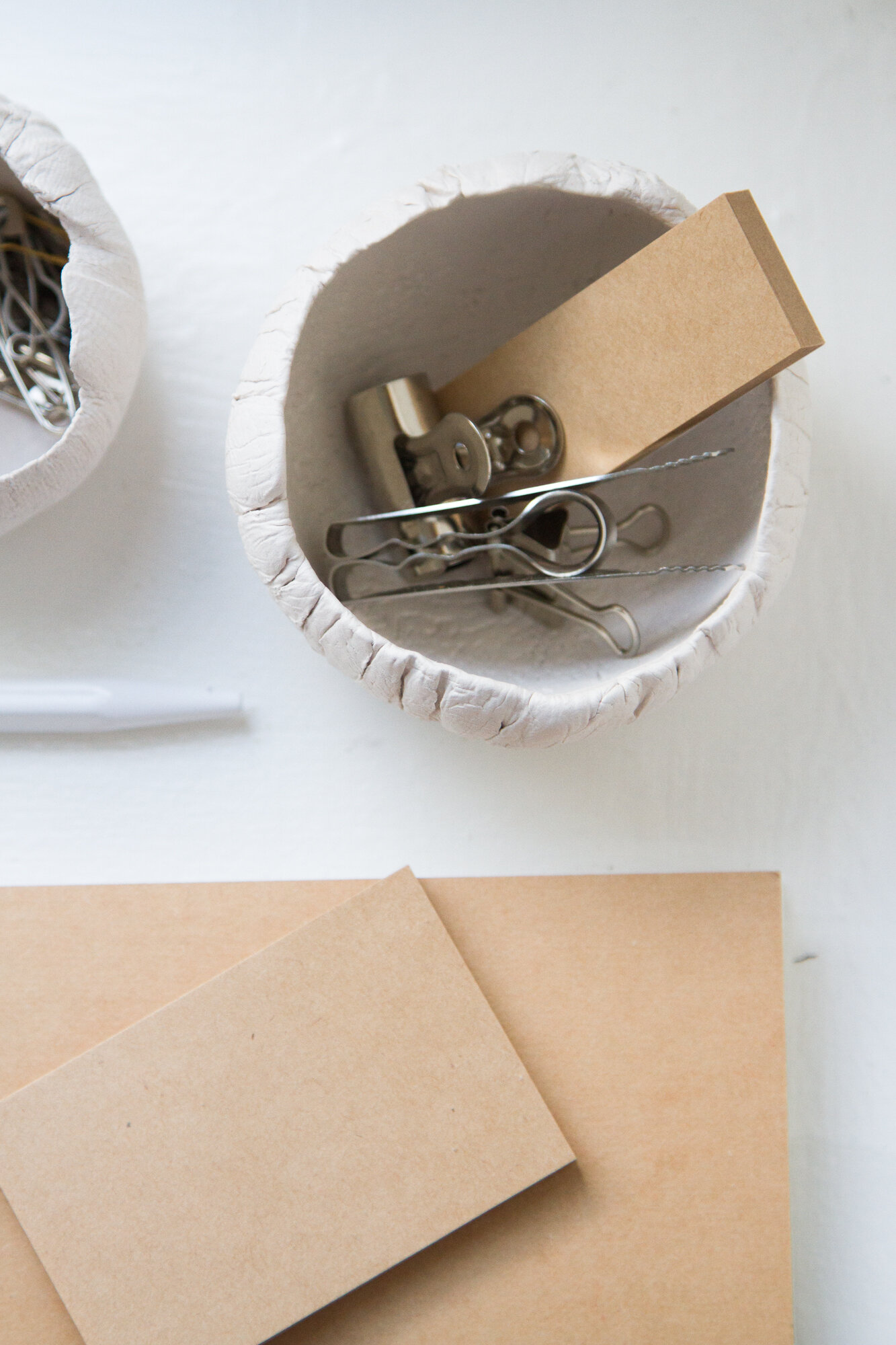 handmade clay vessels perfect for organizing small household items | reading my tea leaves