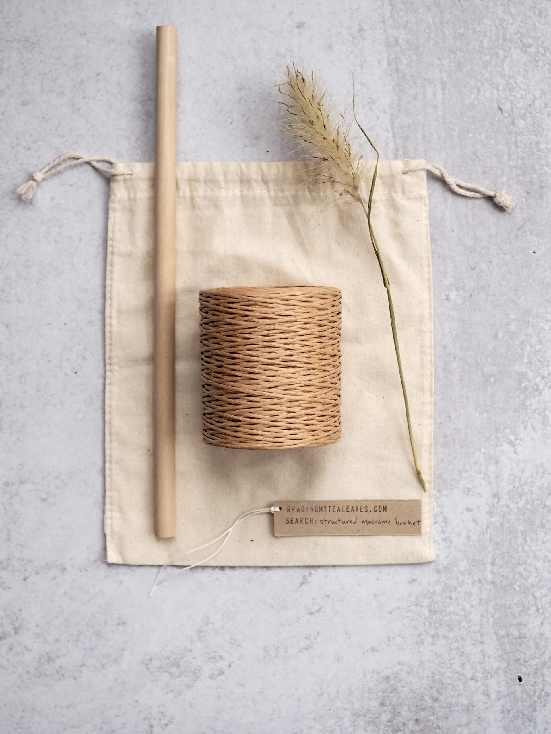 floral wire macrame basket | reading my tea leaves