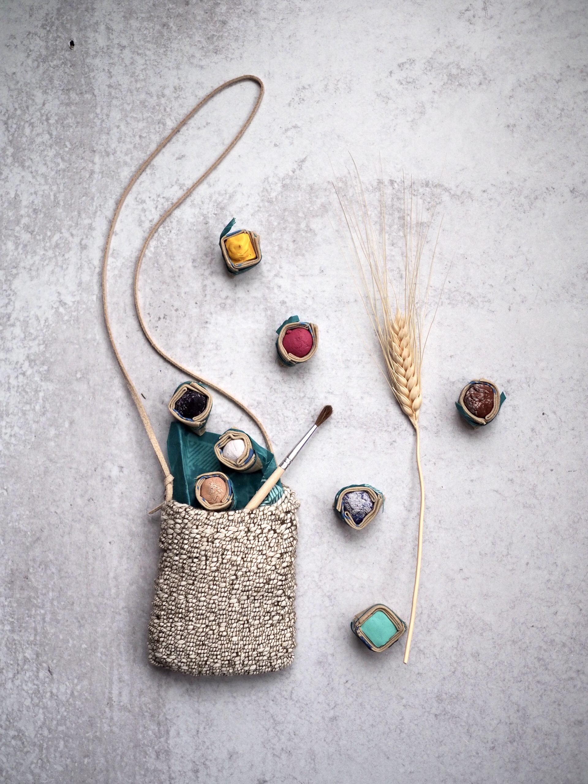 giving a woven pouch | reading my tea leaves