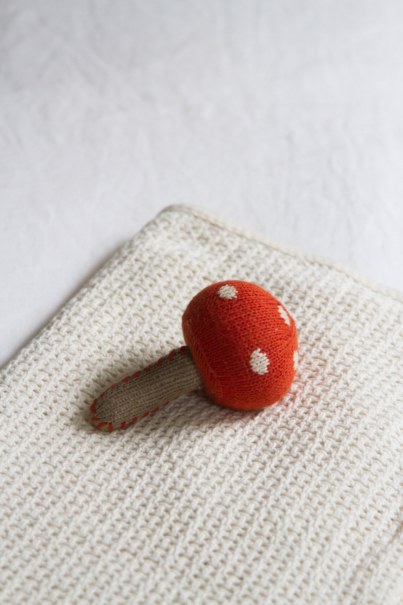 mushroom baby rattle | reading my tea leaves
