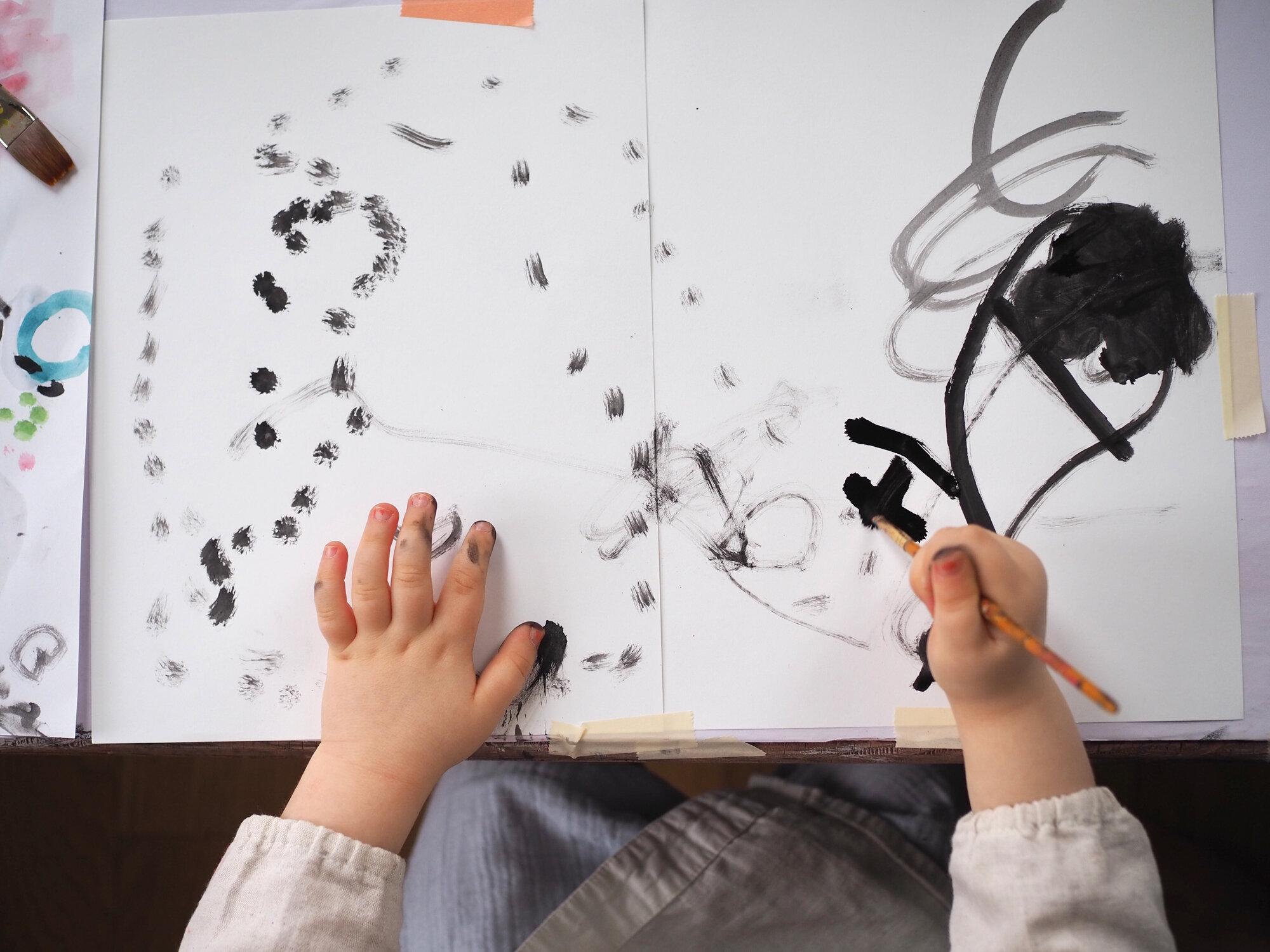 kid art envelopes | reading my tea leaves
