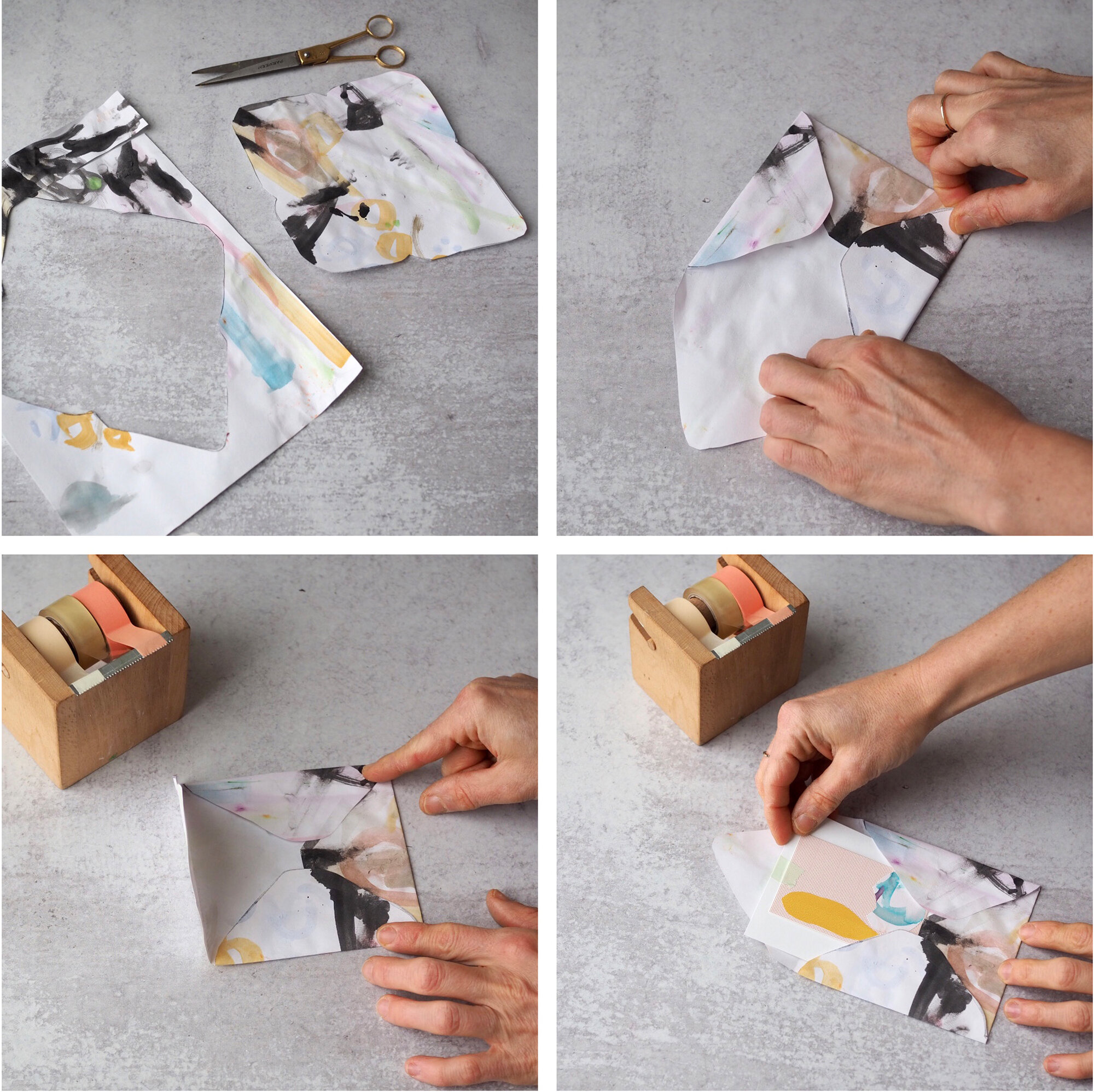 kid art envelopes | reading my tea leaves