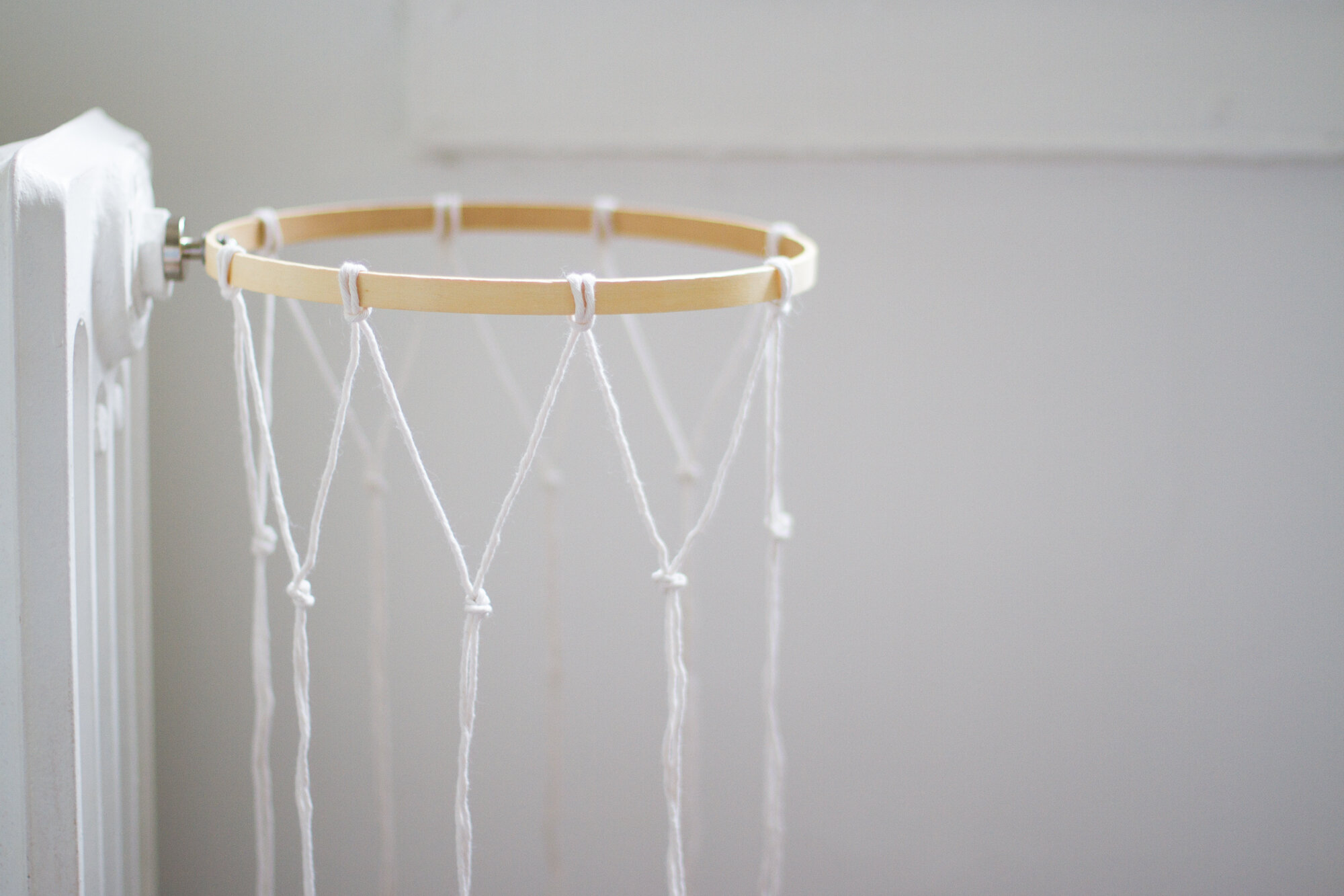 how to turn an embroidery hoop into a basketball hoop | reading my tea leaves