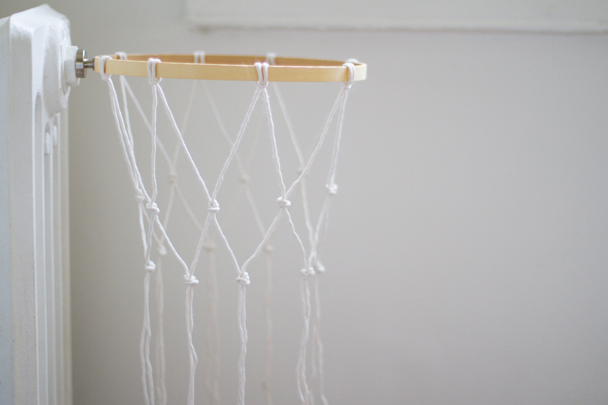 how to turn an embroidery hoop into a basketball hoop | reading my tea leaves