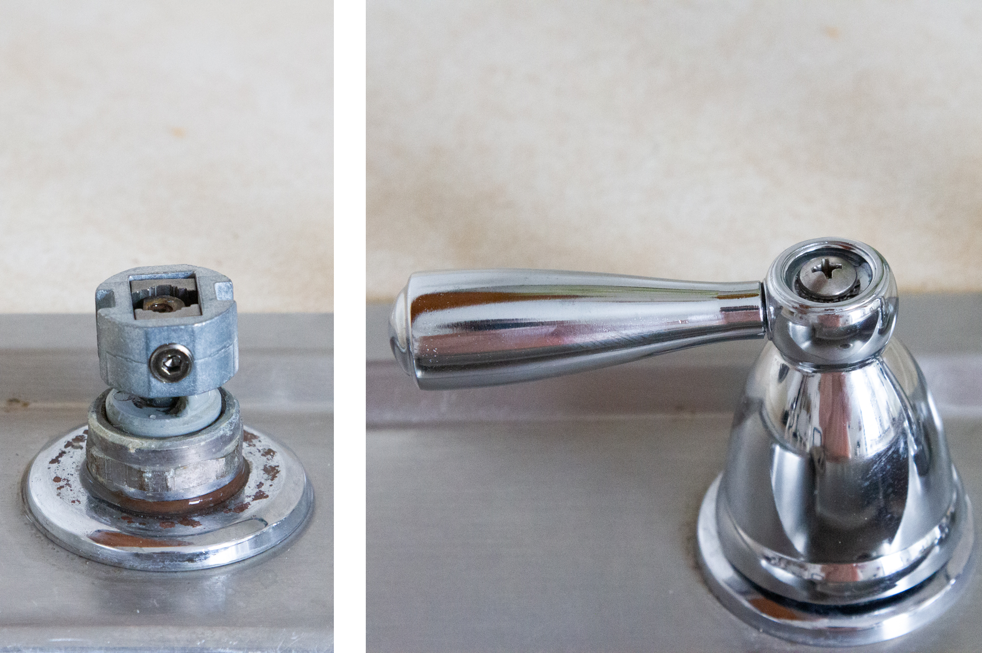 small improvements | swap your sink handles | reading my tea leaves