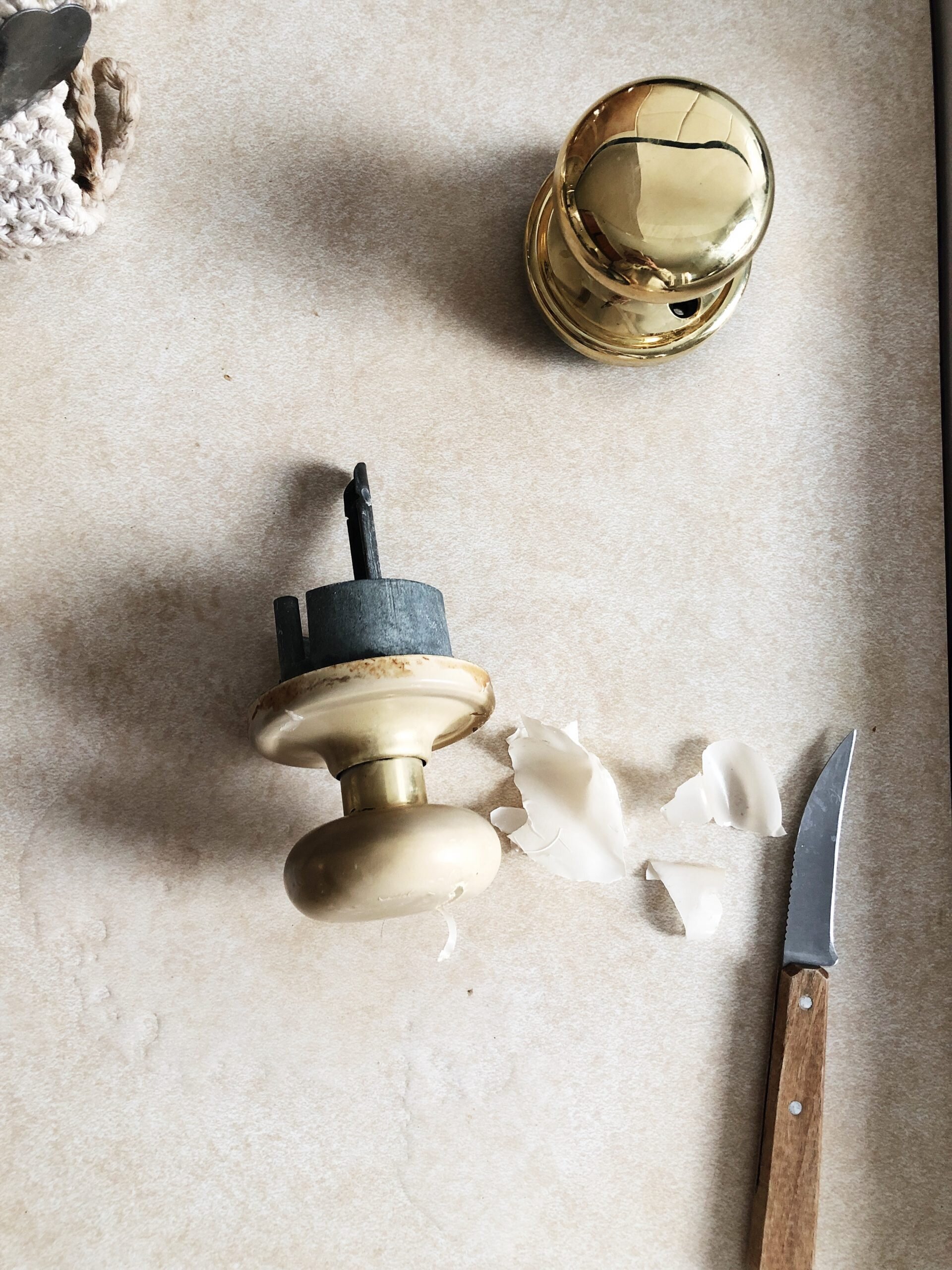 brass door knobs | reading my tea leaves