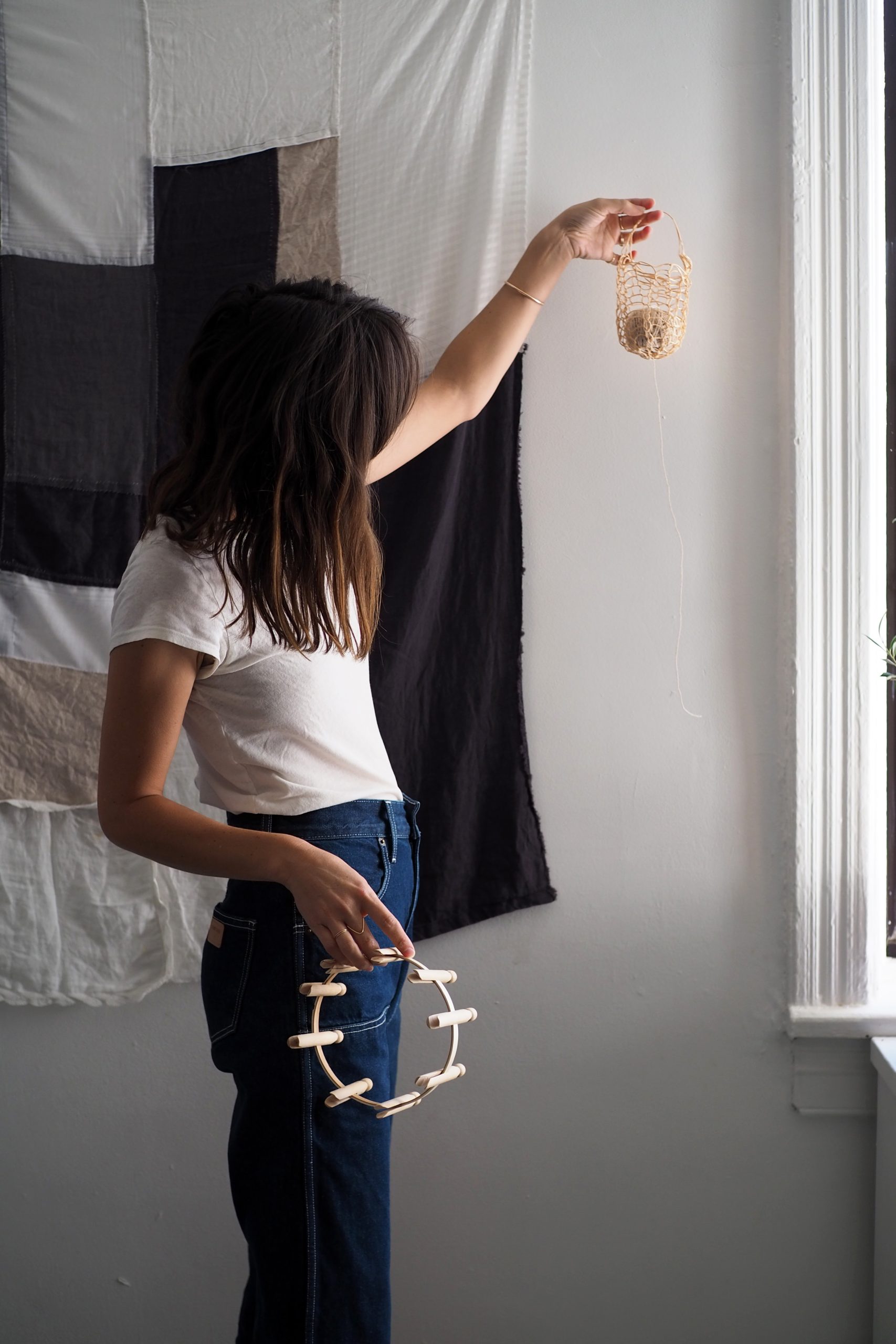 floral twine string dispenser | reading my tea leaves