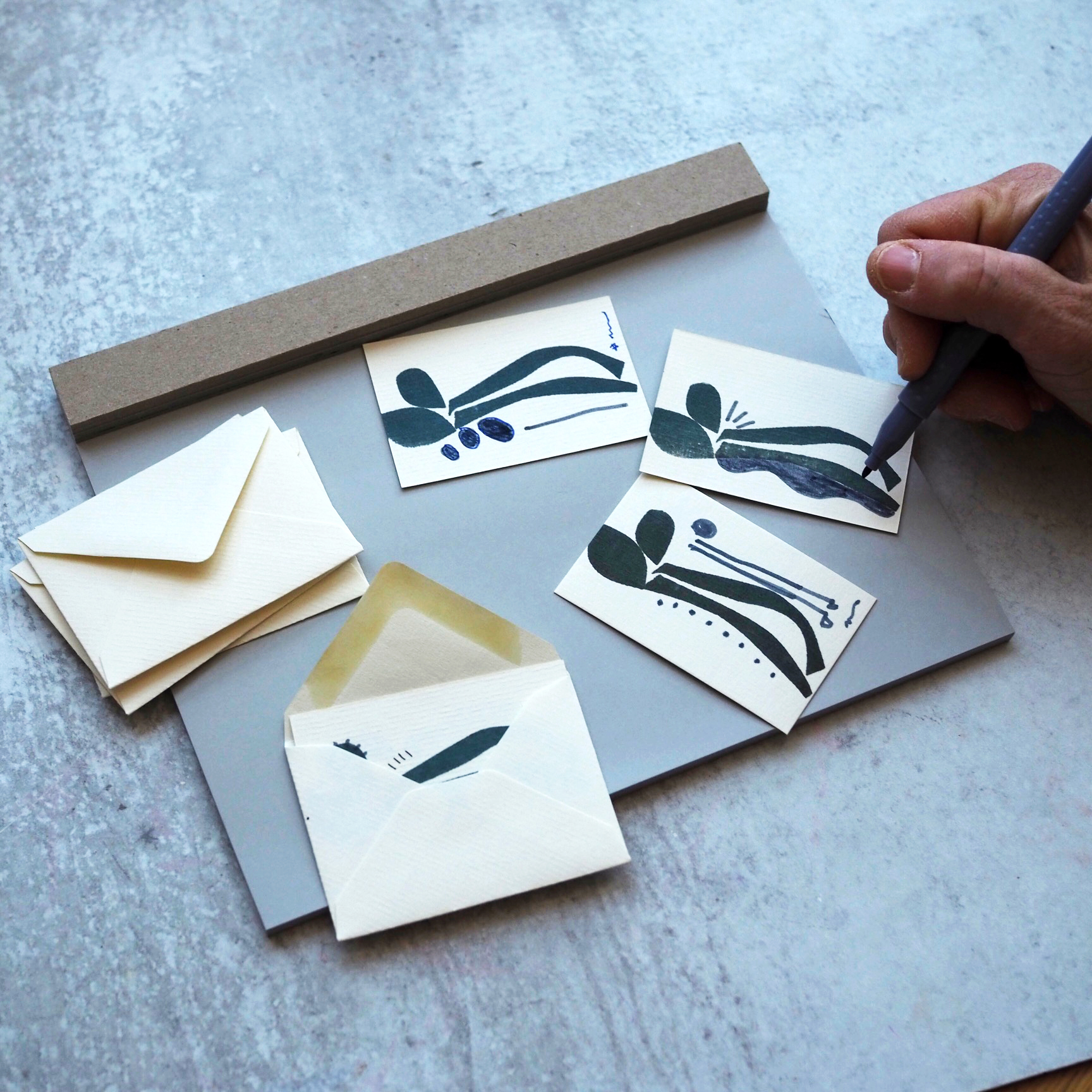 wooden block stamps | reading my tea leaves