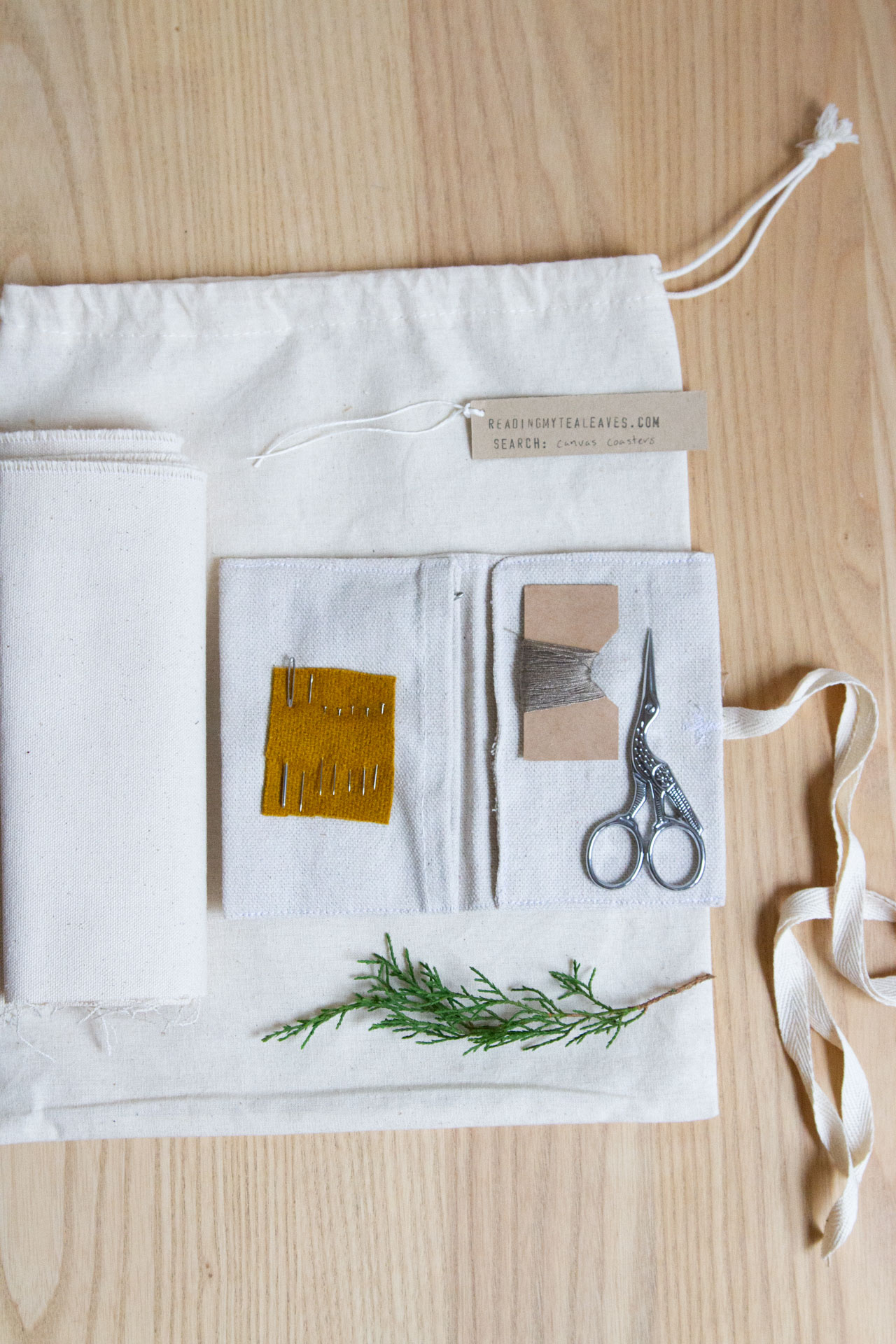simple cloth coasters | reading my tea leaves